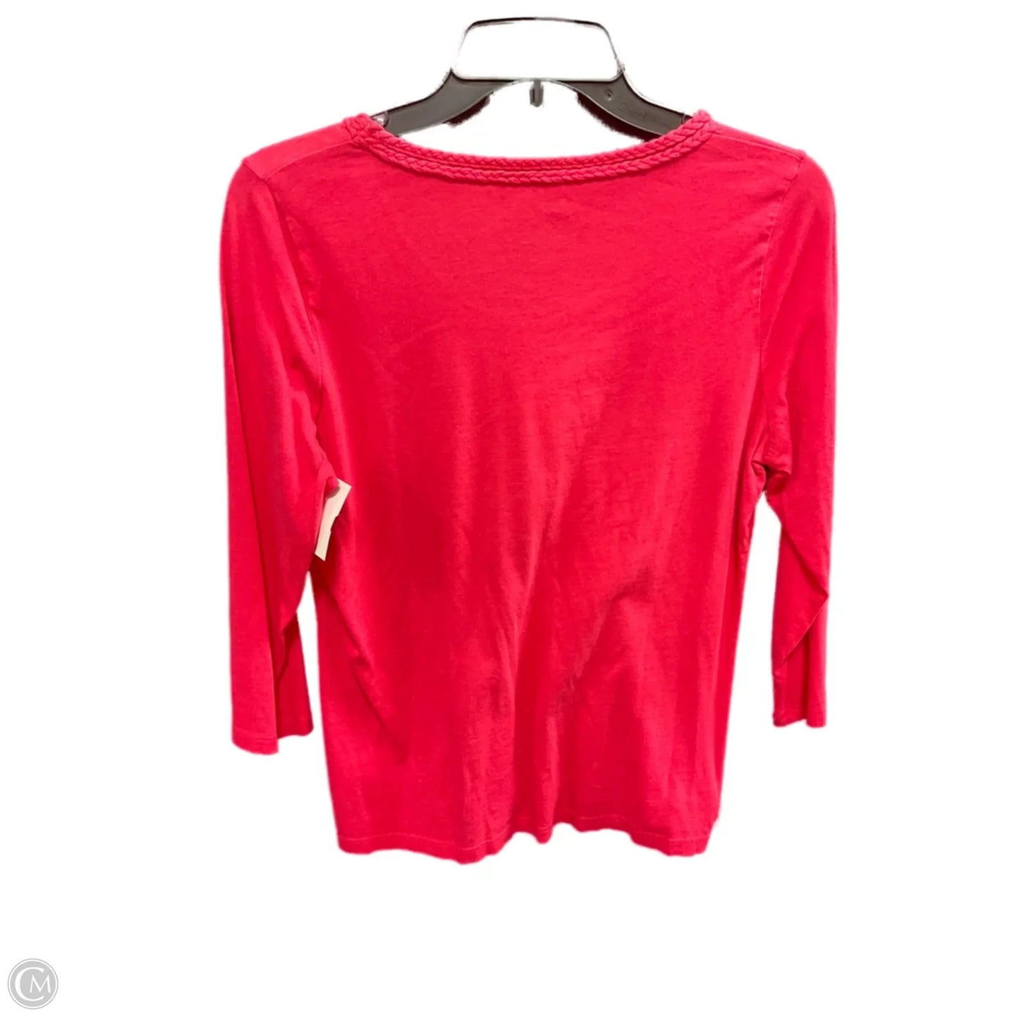 Top 3/4 Sleeve By Talbots O In Pink, Size: M