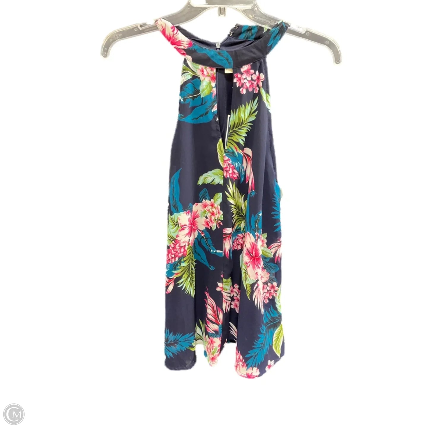 Top Sleeveless By Japna In Navy, Size: L