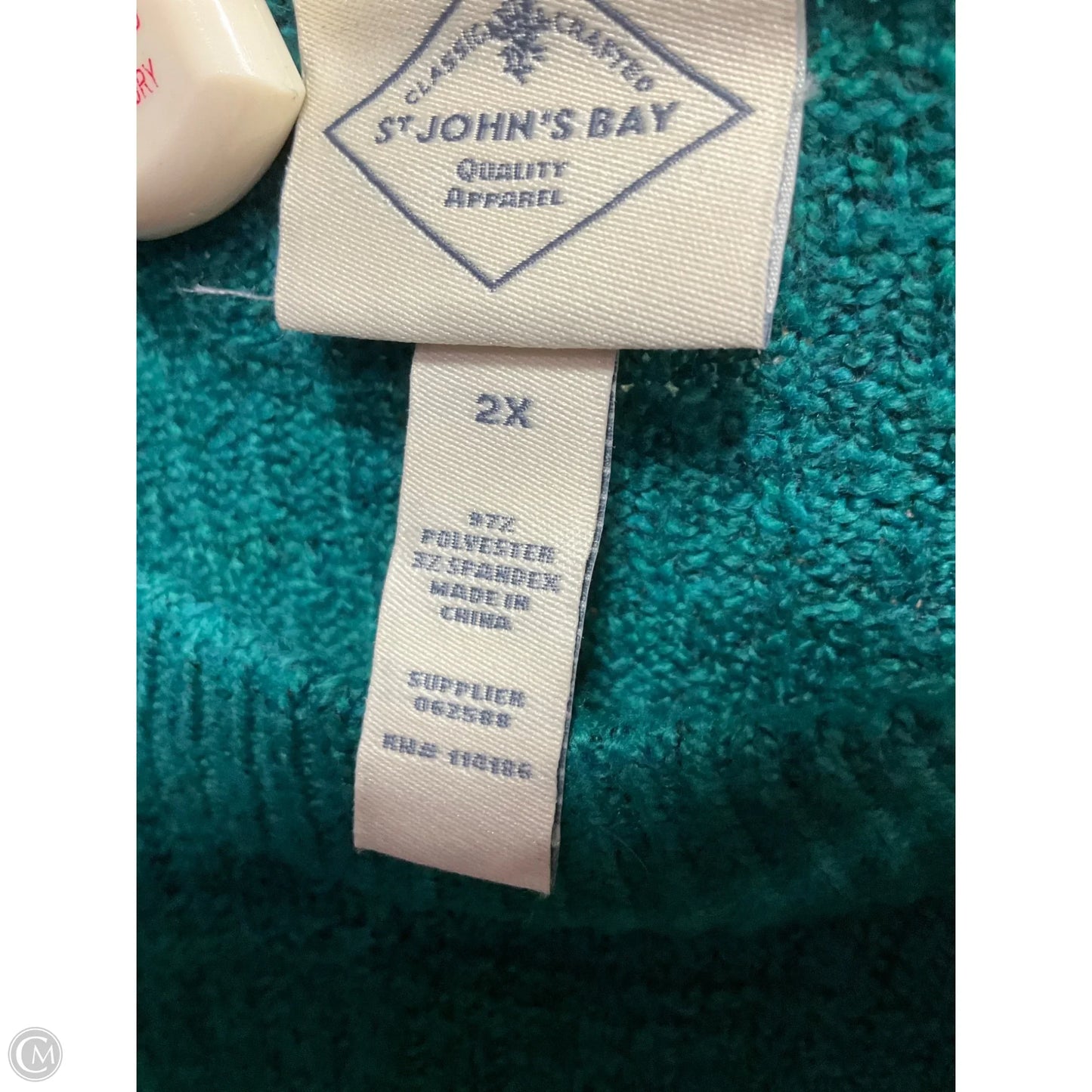 Sweater By St Johns Bay In Green, Size: 2x