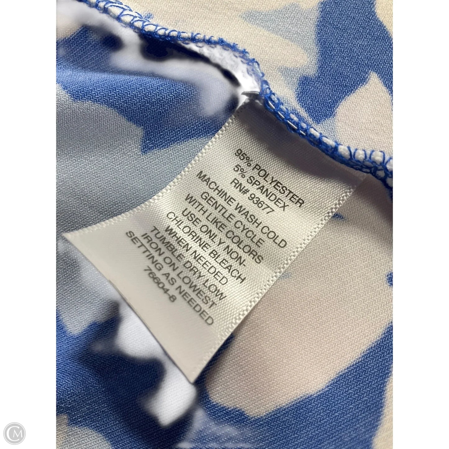 Top Long Sleeve By Liz Claiborne In Blue, Size: Xl