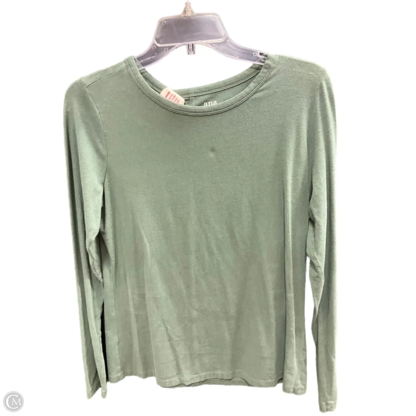 Top Long Sleeve Basic By Ana In Green, Size: M