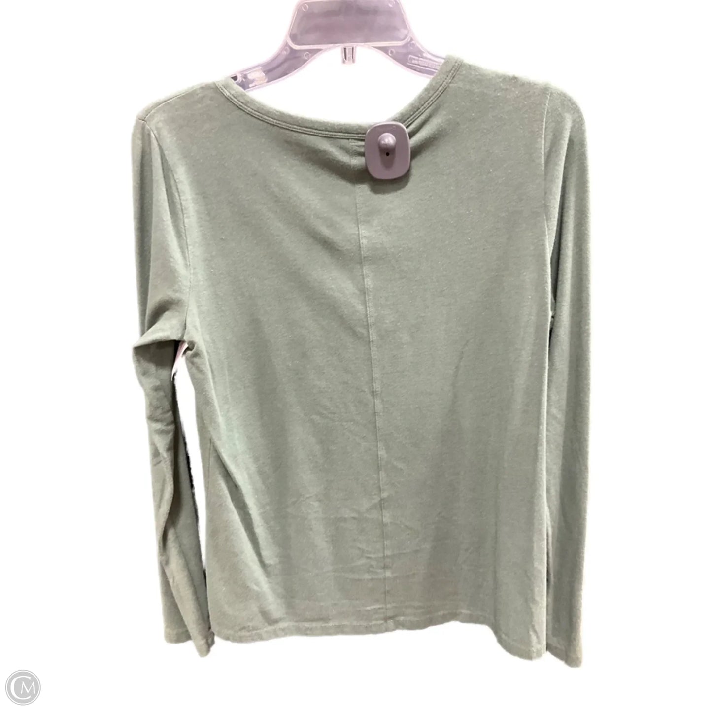 Top Long Sleeve Basic By Ana In Green, Size: M