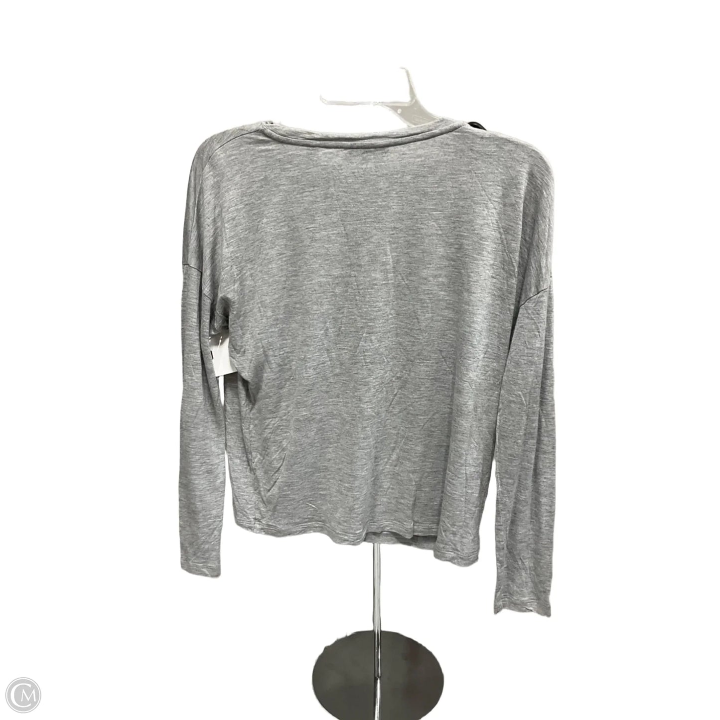 Top Long Sleeve By Vince In Grey, Size: M