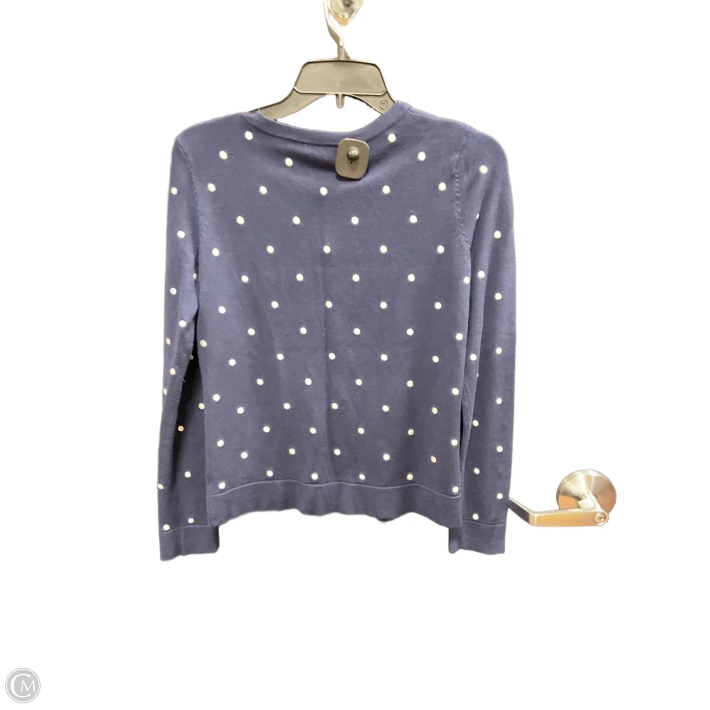 Sweater Cardigan By Charter Club In Polkadot Pattern, Size: S