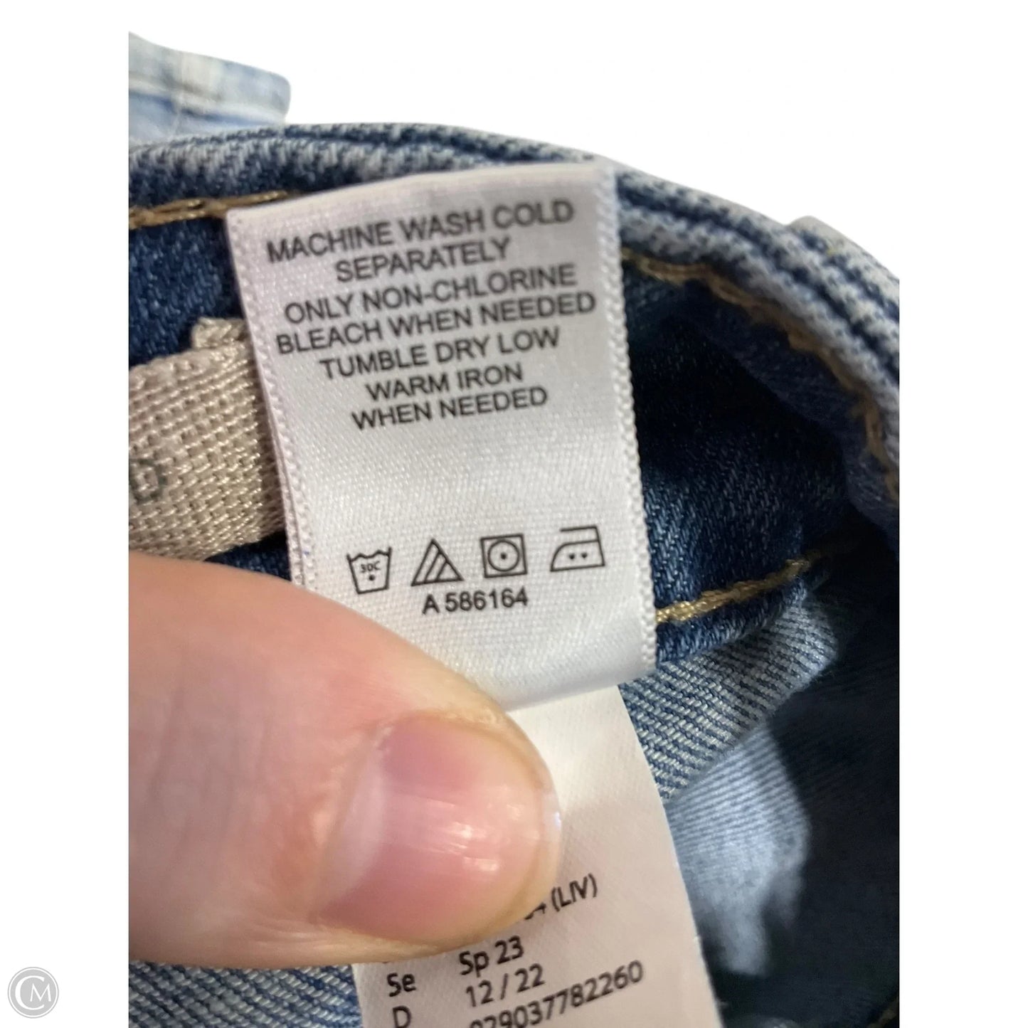 Jeans Boyfriend By Logo In Blue Denim, Size: 4