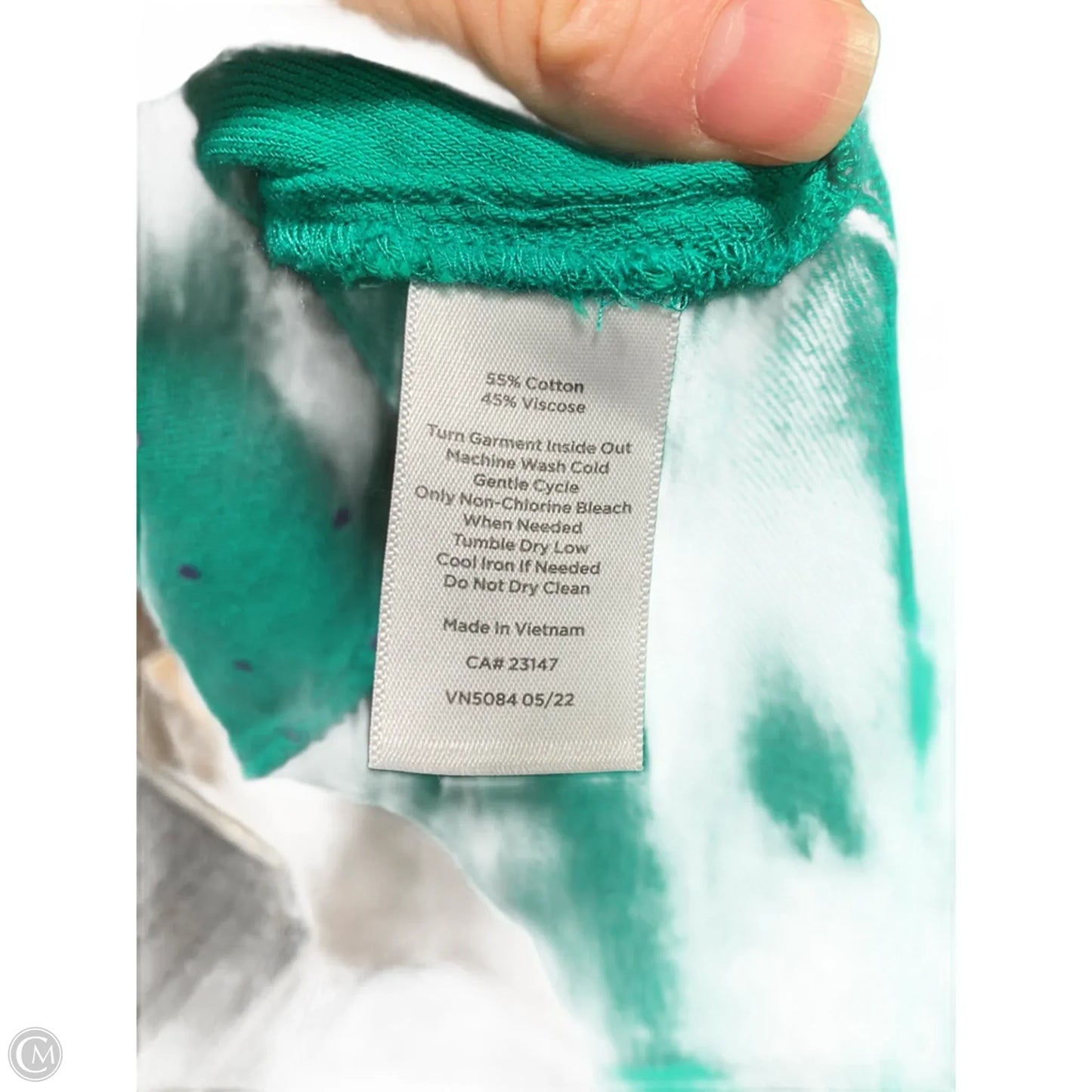 Top Long Sleeve By Talbots In Green, Size: 2x