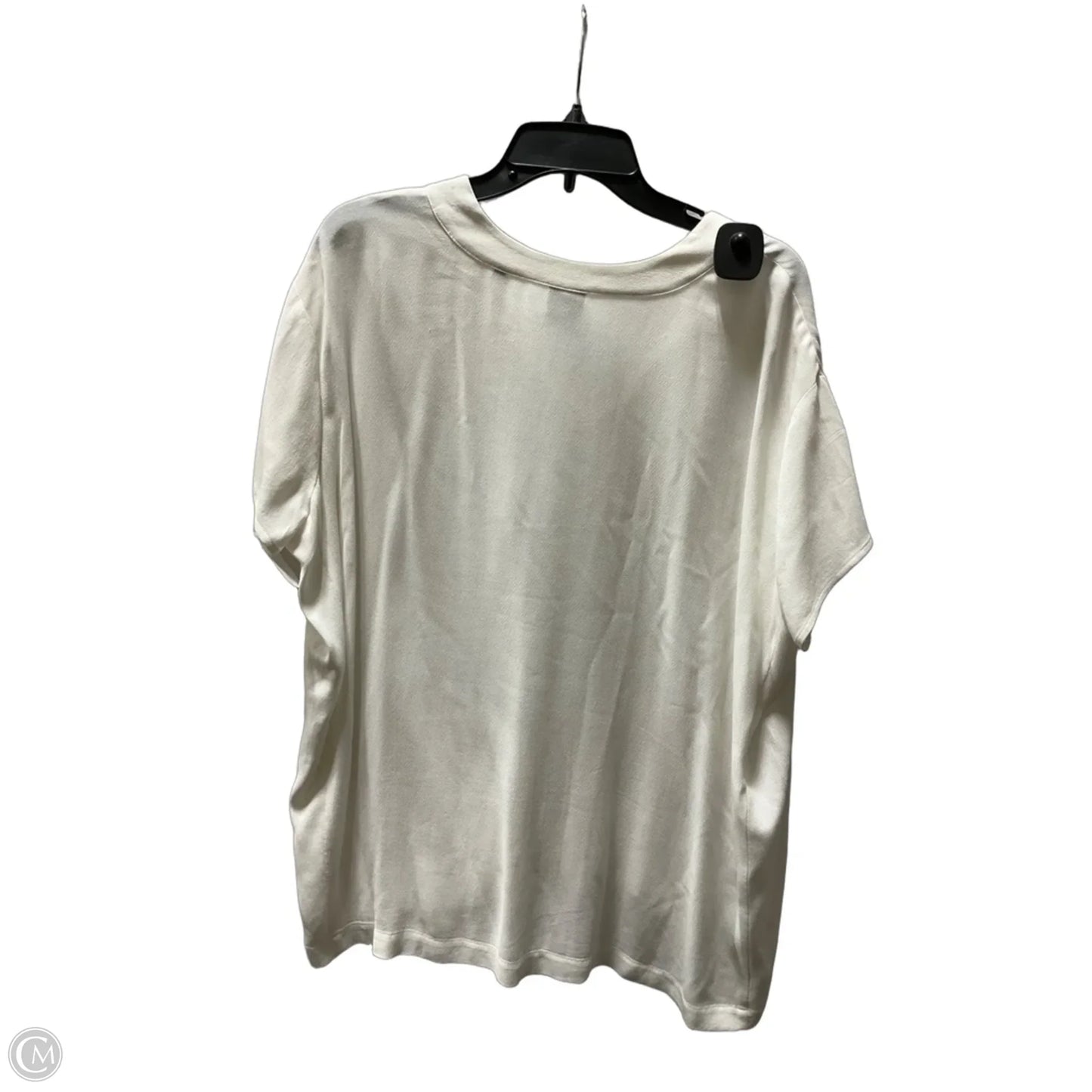Top Short Sleeve By Cabi In White, Size: S