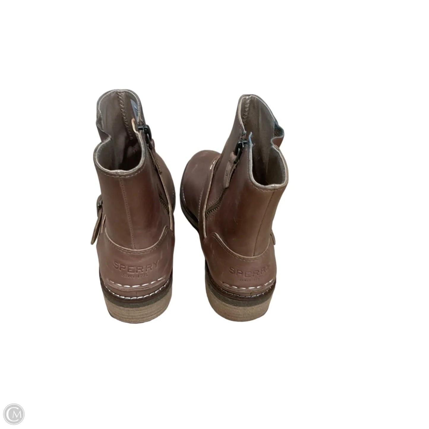 Boots Ankle Flats By Sperry In Tan, Size: 8