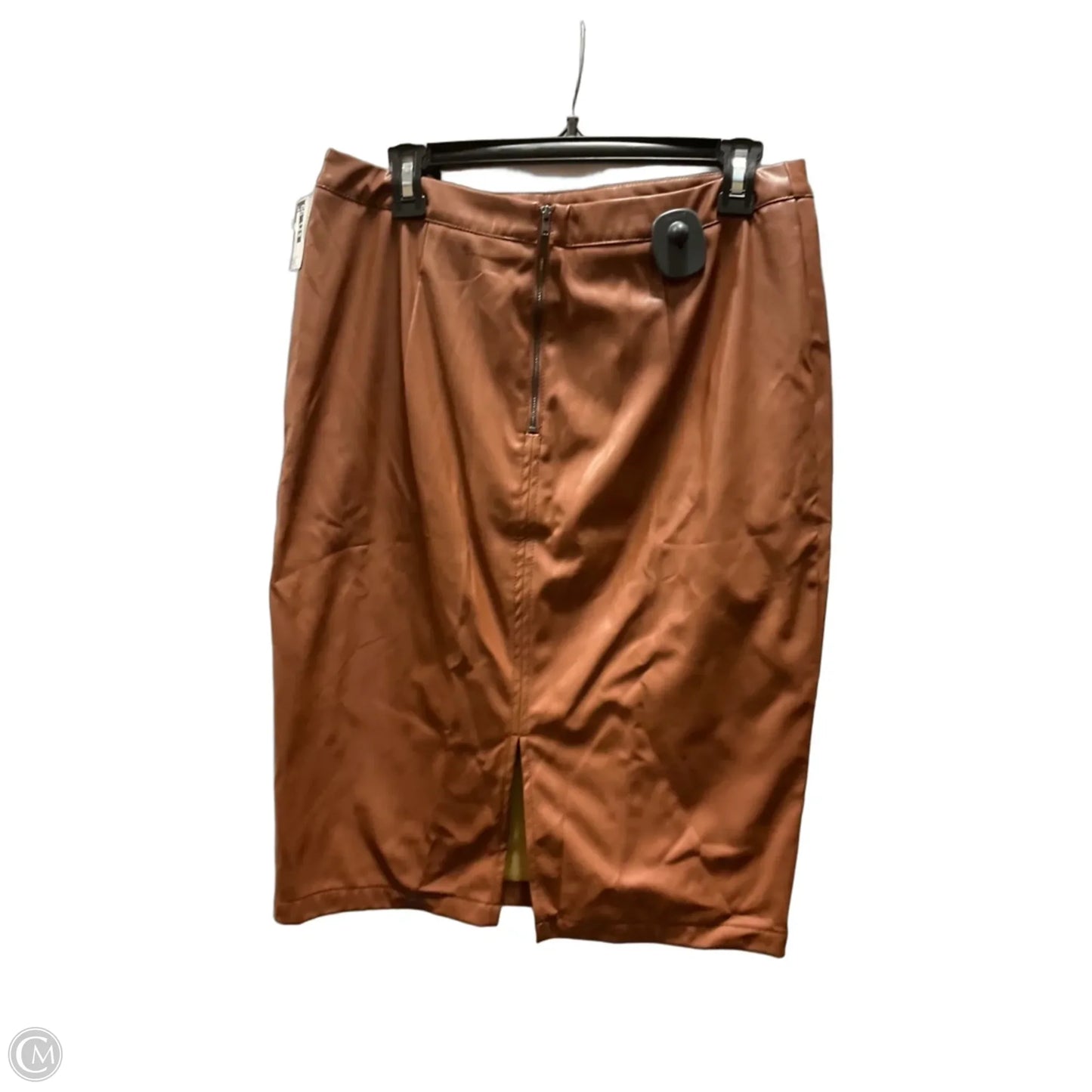 Skirt Midi By Kate Kasin In Brown, Size: L