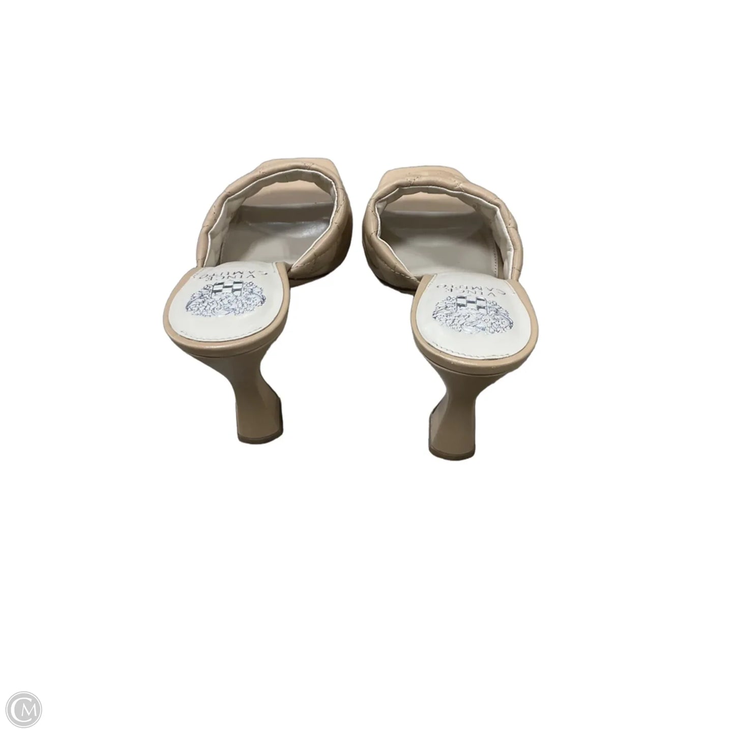 Sandals Heels Stiletto By Vince Camuto In Tan, Size: 9.5