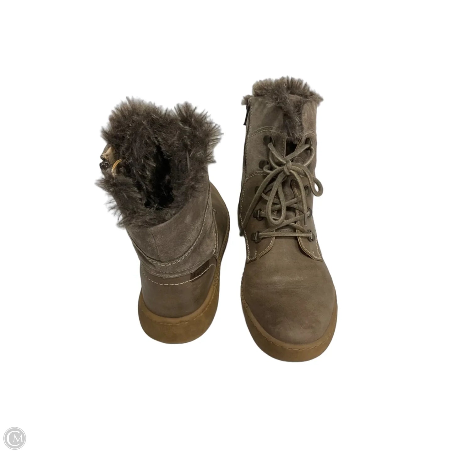 Boots Mid-calf Flats By Josef Seibel In Grey, Size: 9