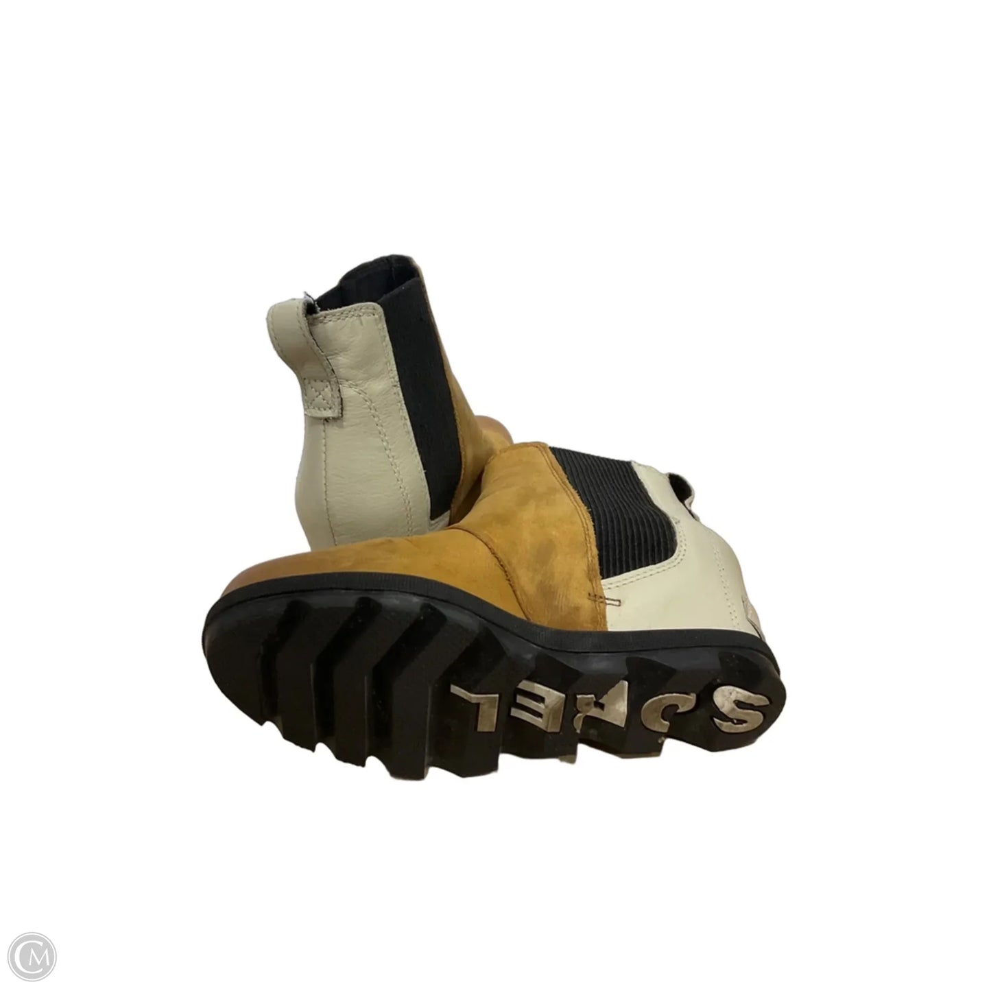 Boots Ankle Heels By Sorel In Tan, Size: 6