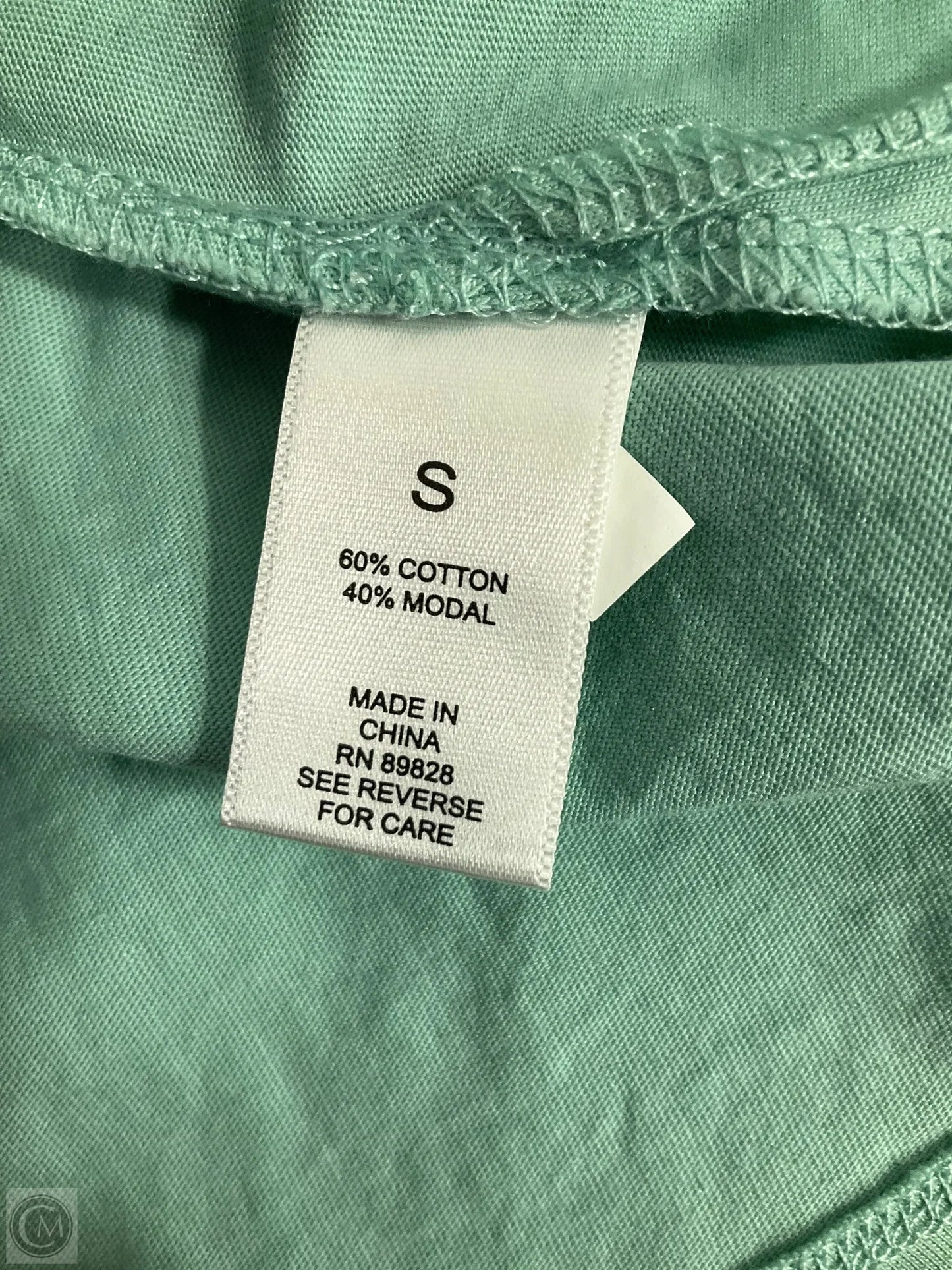 Top Sleeveless Basic By Logo In Green, Size: S