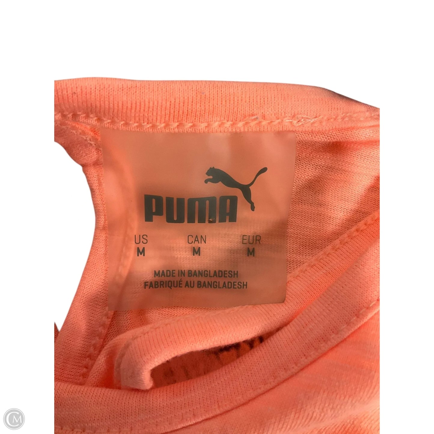 Athletic Tank Top By Puma In Orange, Size: M