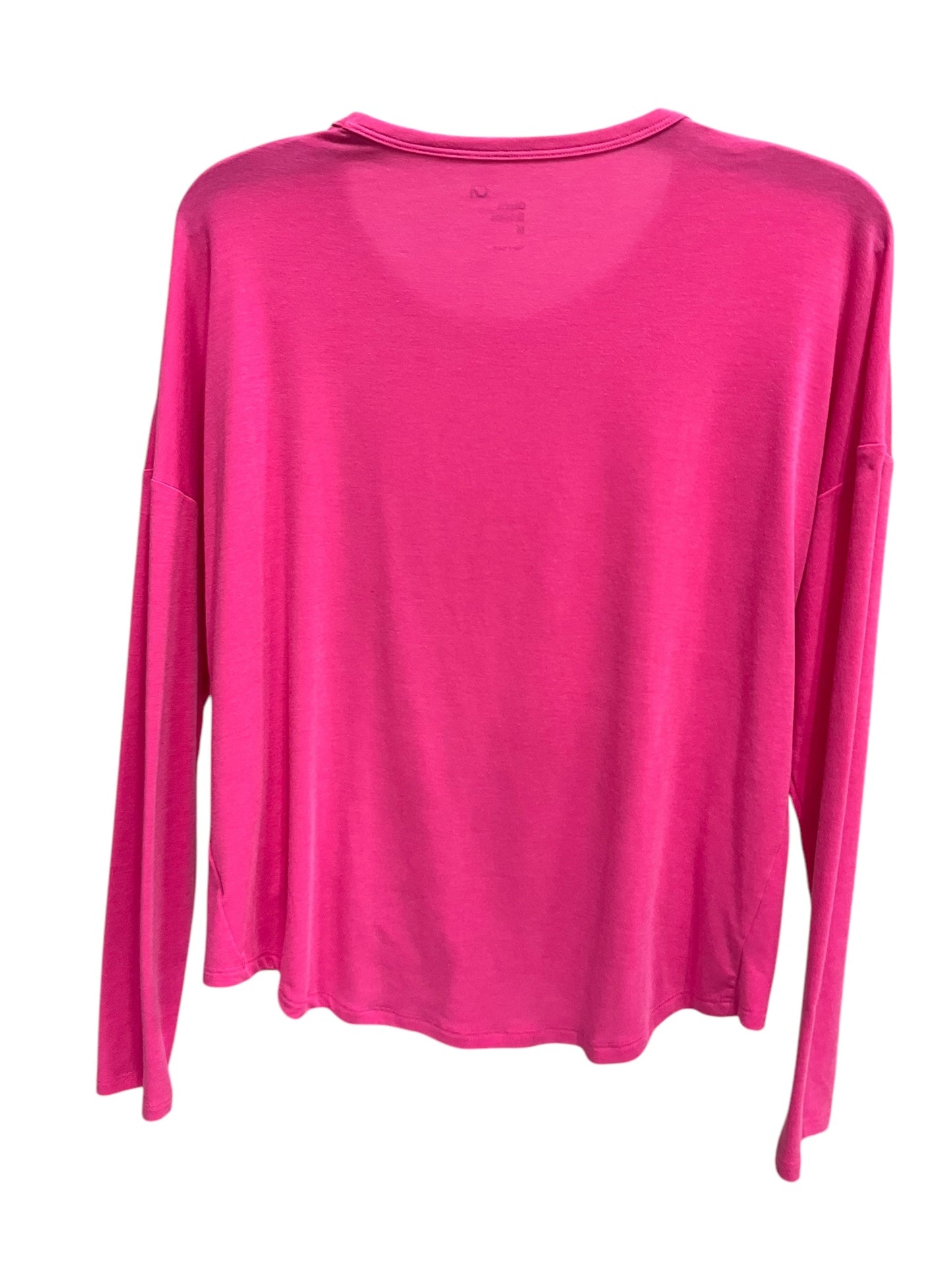 Athletic Top Long Sleeve Crewneck By Gapfit In Pink, Size: M