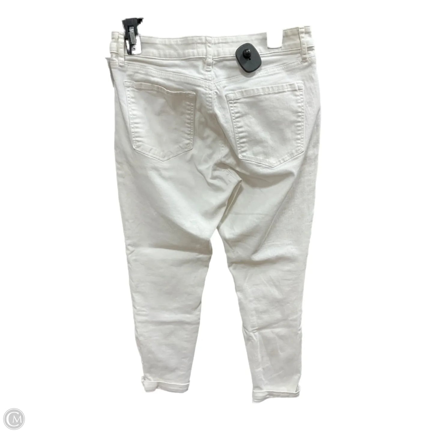 Jeans Cropped By Loft In White, Size: 6