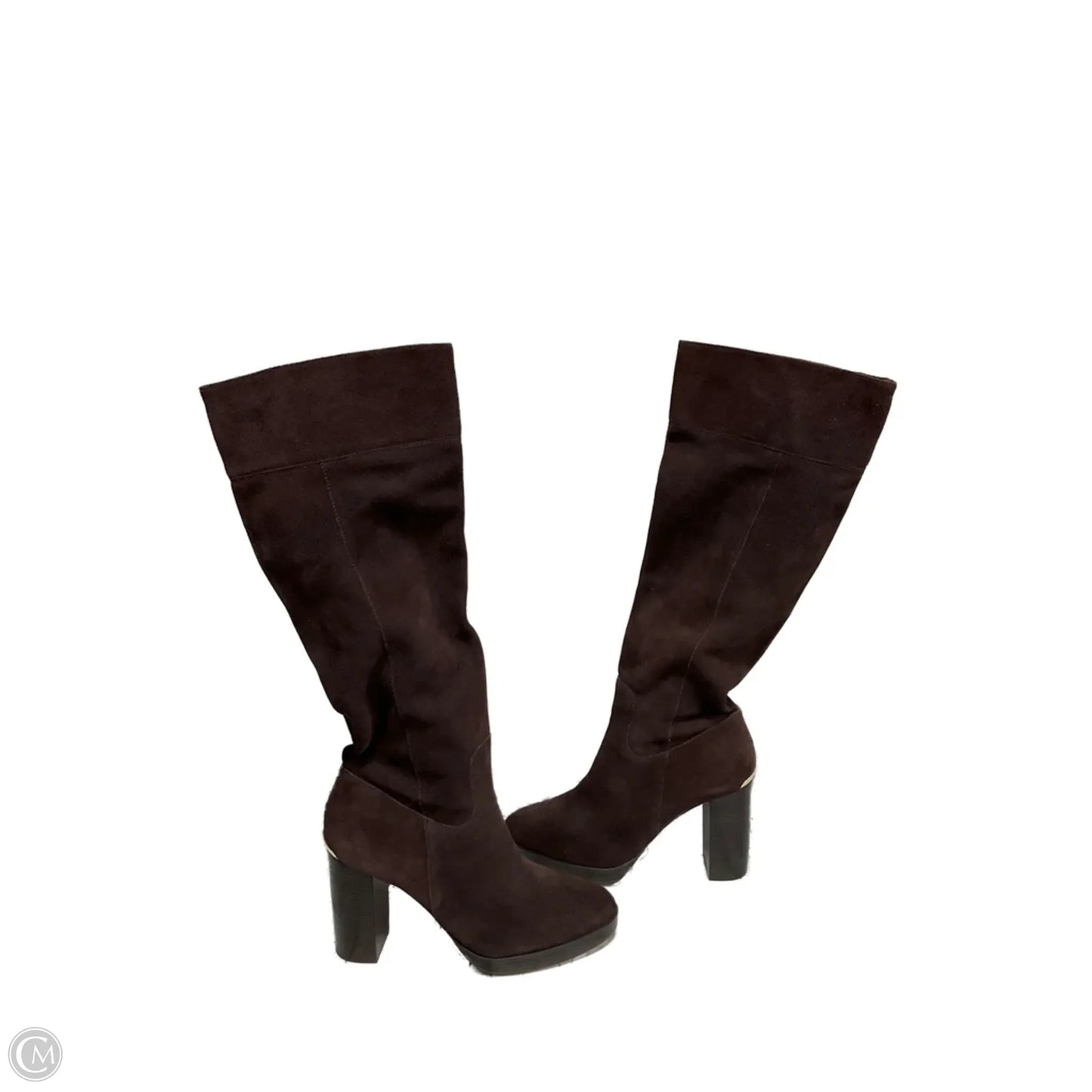 Boots Designer By Michael Kors In Brown, Size: 9