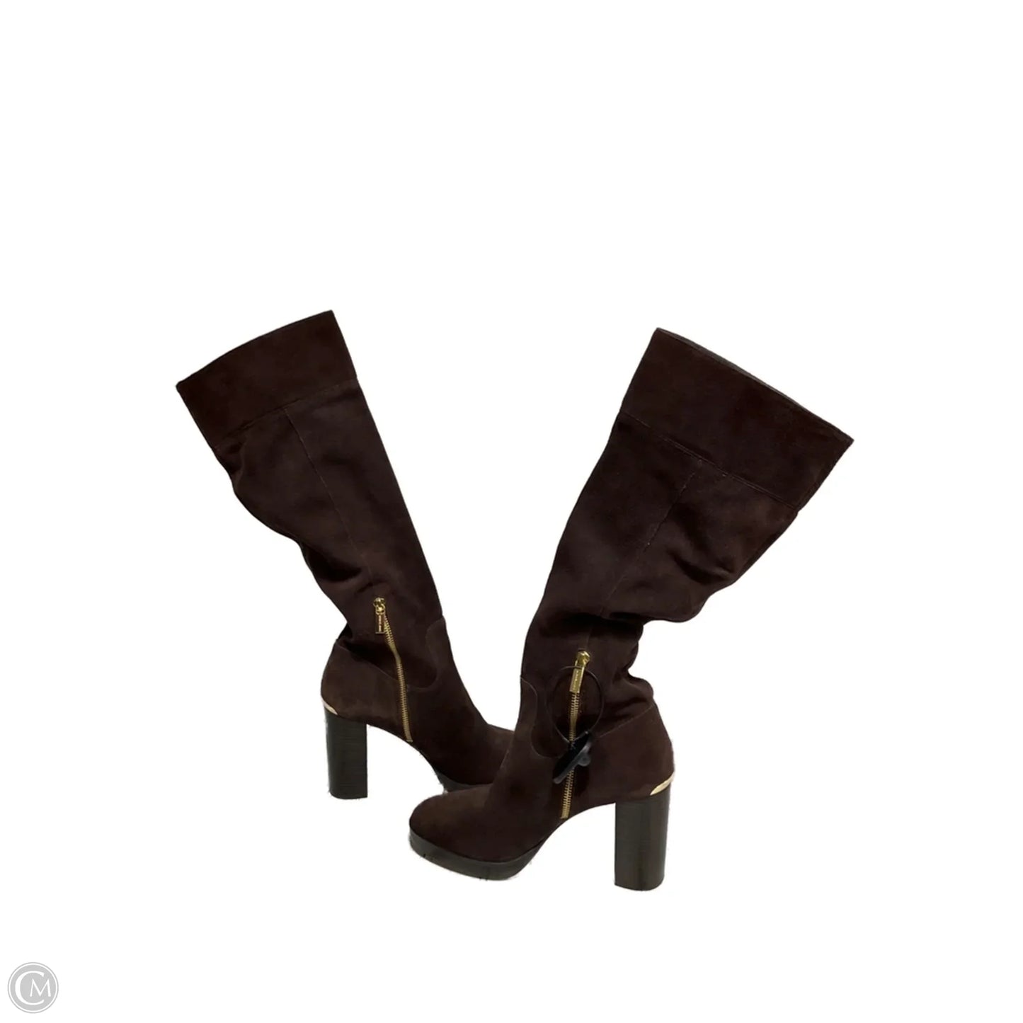 Boots Designer By Michael Kors In Brown, Size: 9