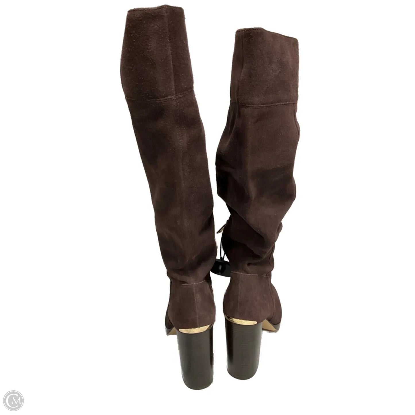 Boots Designer By Michael Kors In Brown, Size: 9