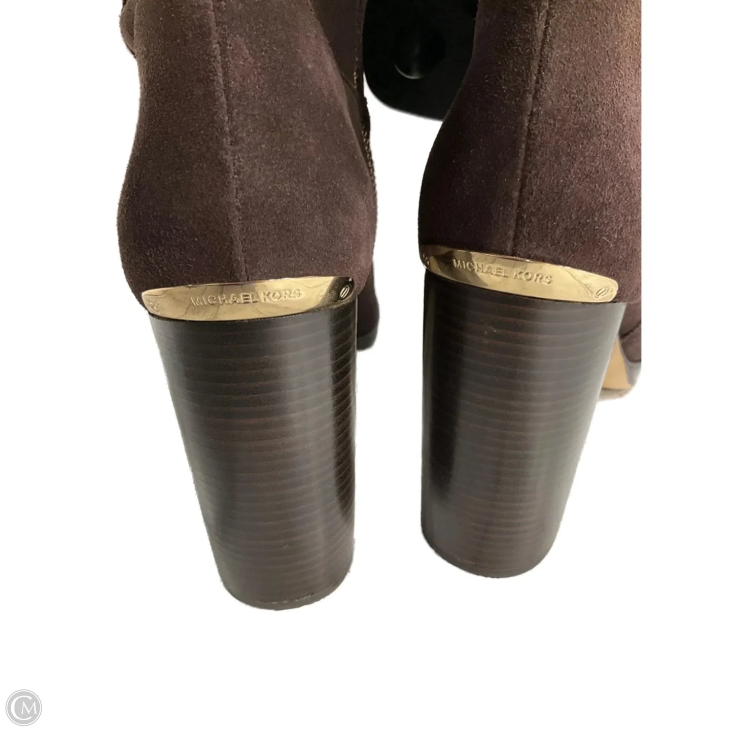 Boots Designer By Michael Kors In Brown, Size: 9