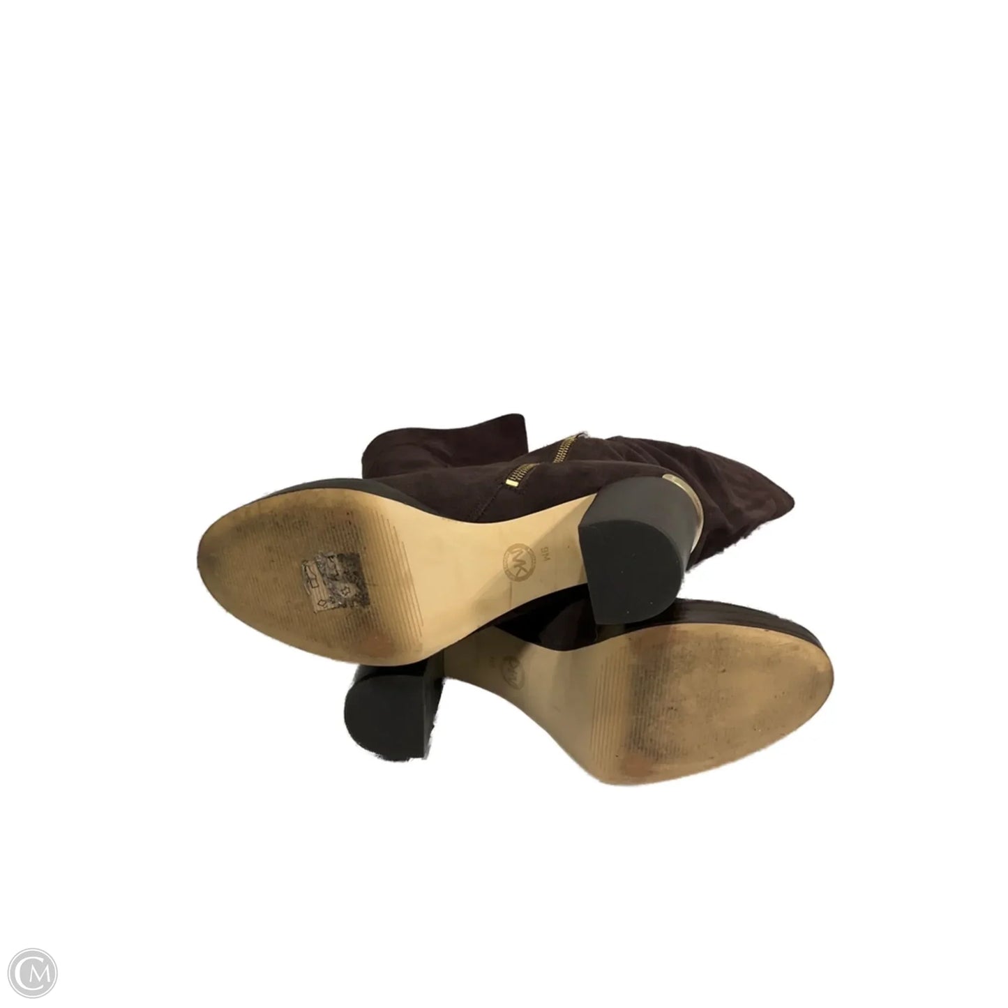 Boots Designer By Michael Kors In Brown, Size: 9