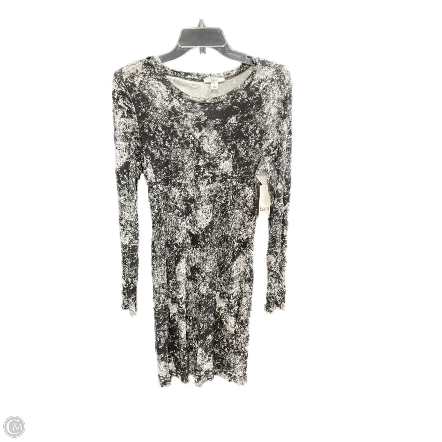 Dress Casual Midi By Bar Iii In Black & White, Size: M