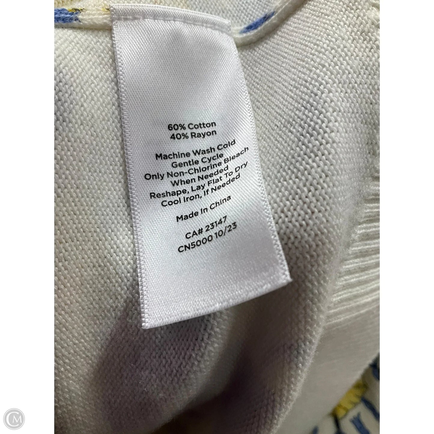 Sweater Cardigan By Talbots In Floral Print, Size: 2x