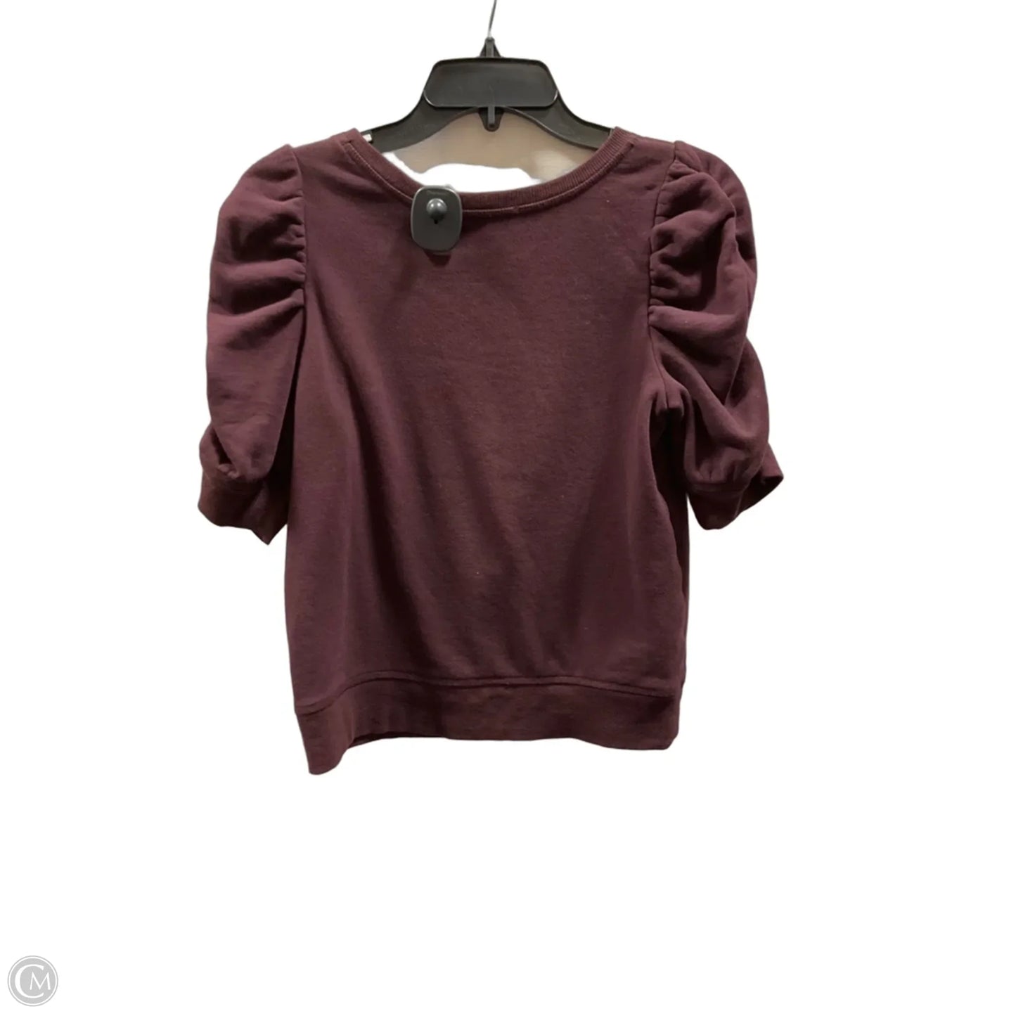 Top Short Sleeve By Loft In Maroon, Size: Xs