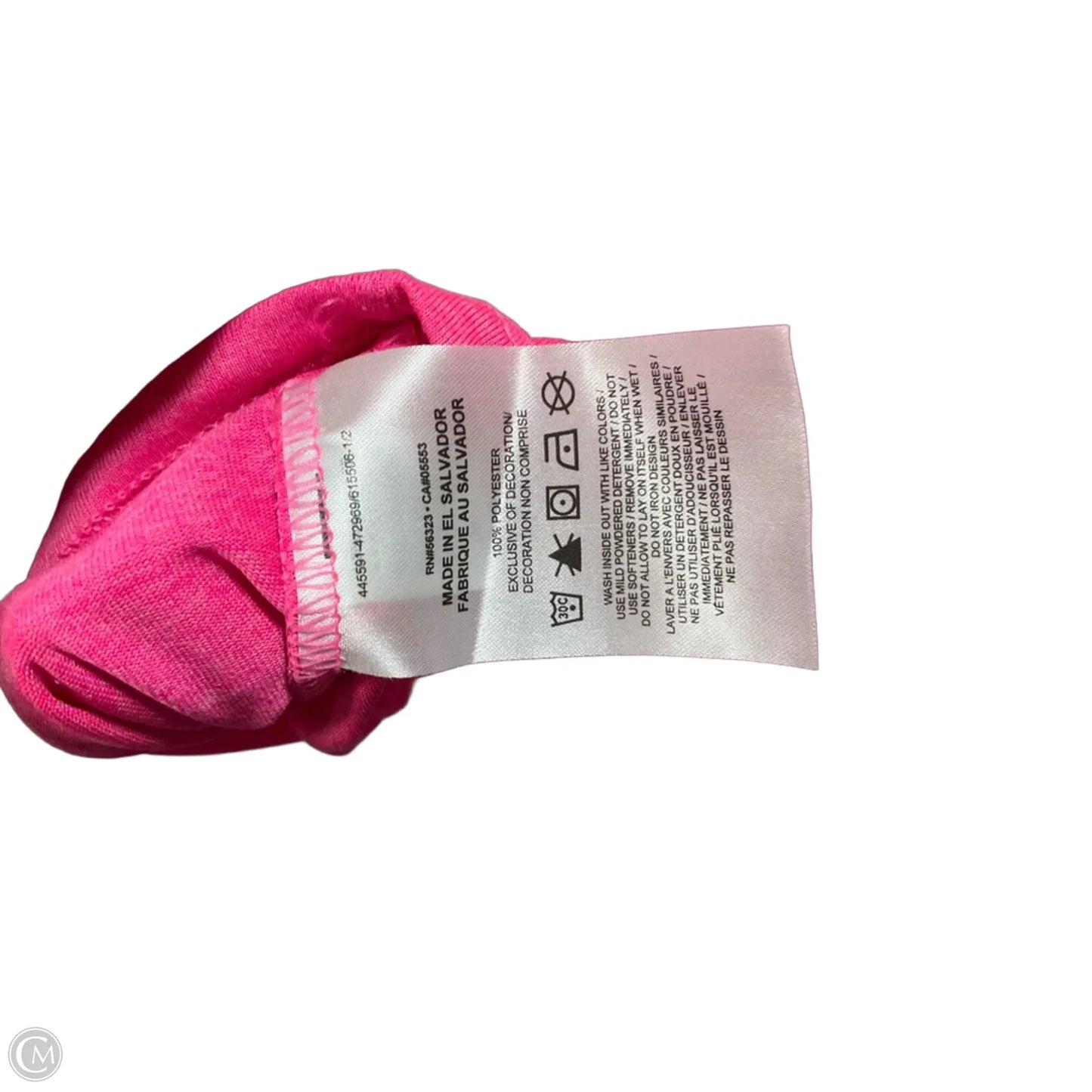 Athletic Tank Top By Nike In Pink, Size: M