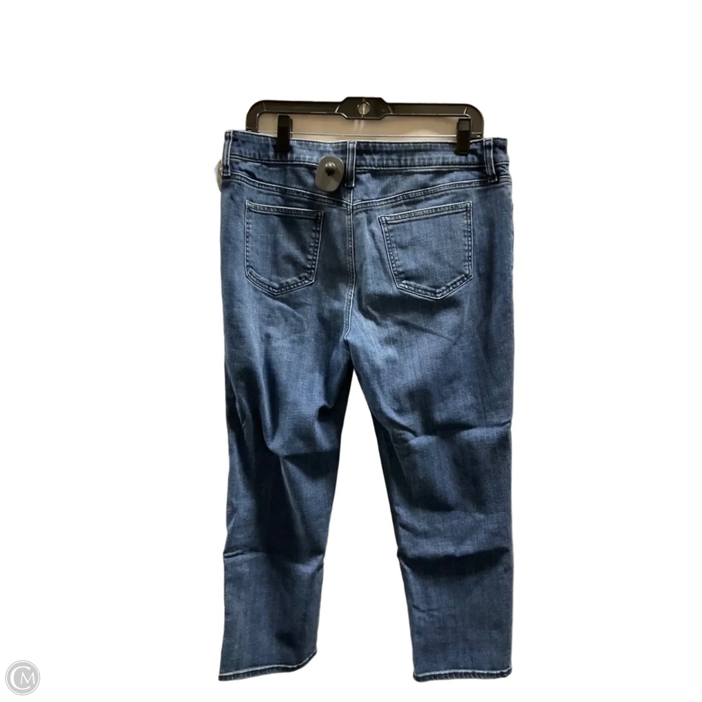 Jeans Cropped By Chicos In Blue Denim, Size: 10p
