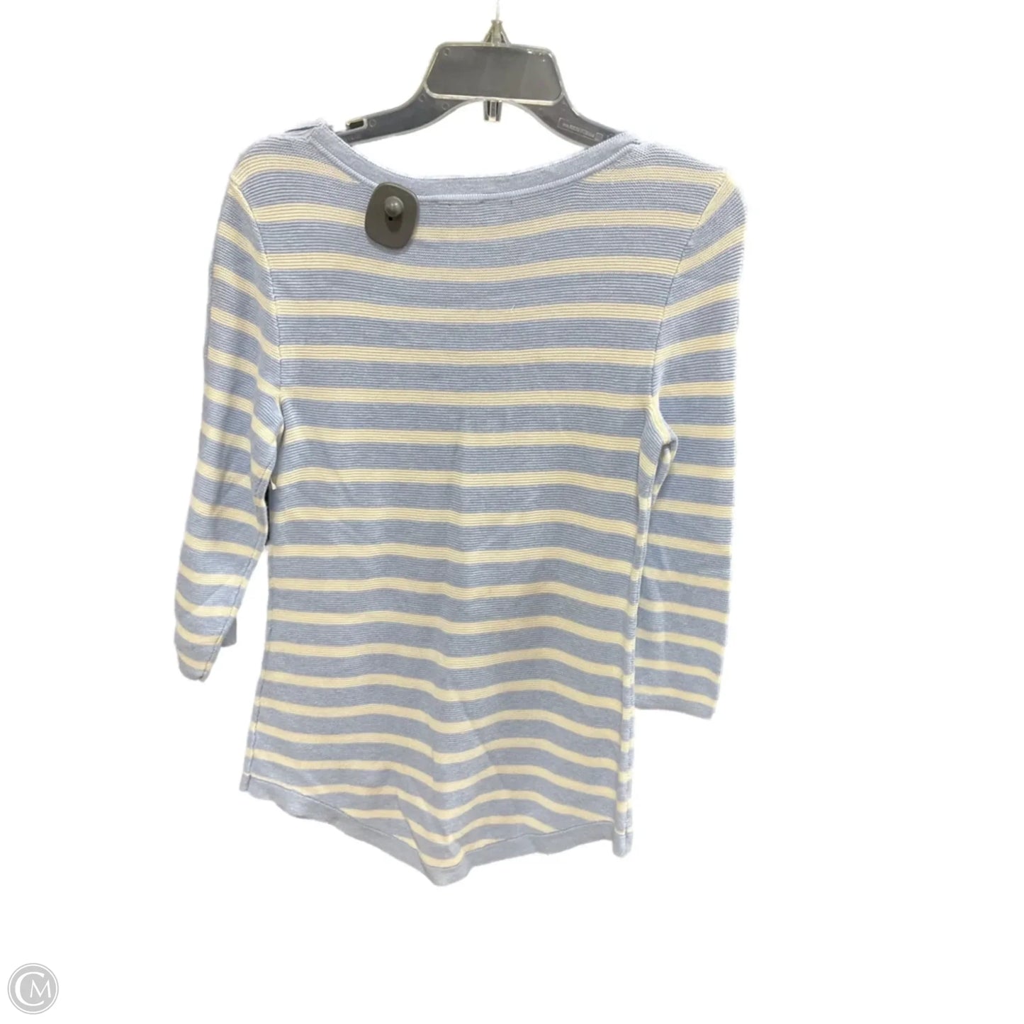 Sweater By Talbots In Blue & White, Size: Xs