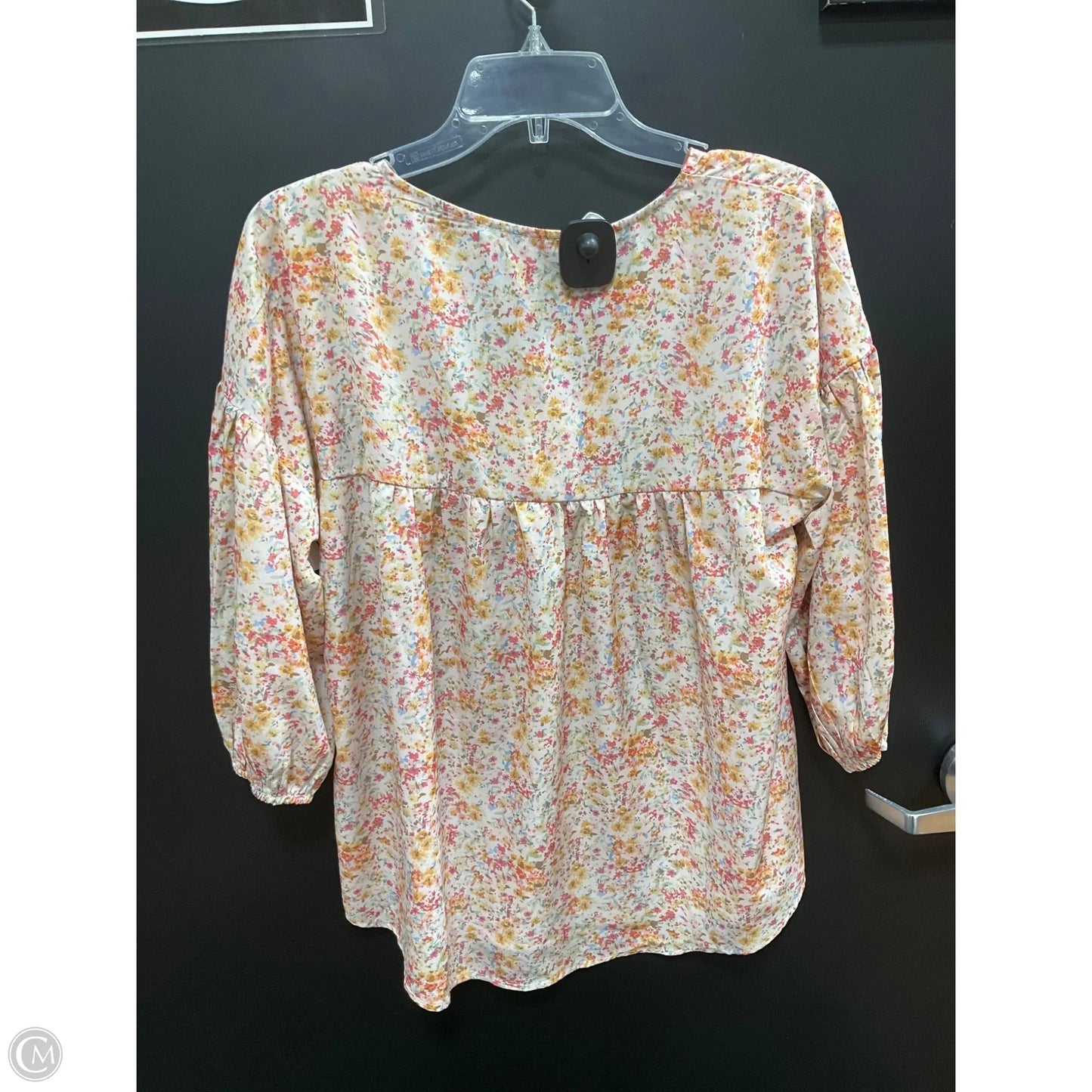 Top 3/4 Sleeve By Davi & Dani In Floral Print, Size: M