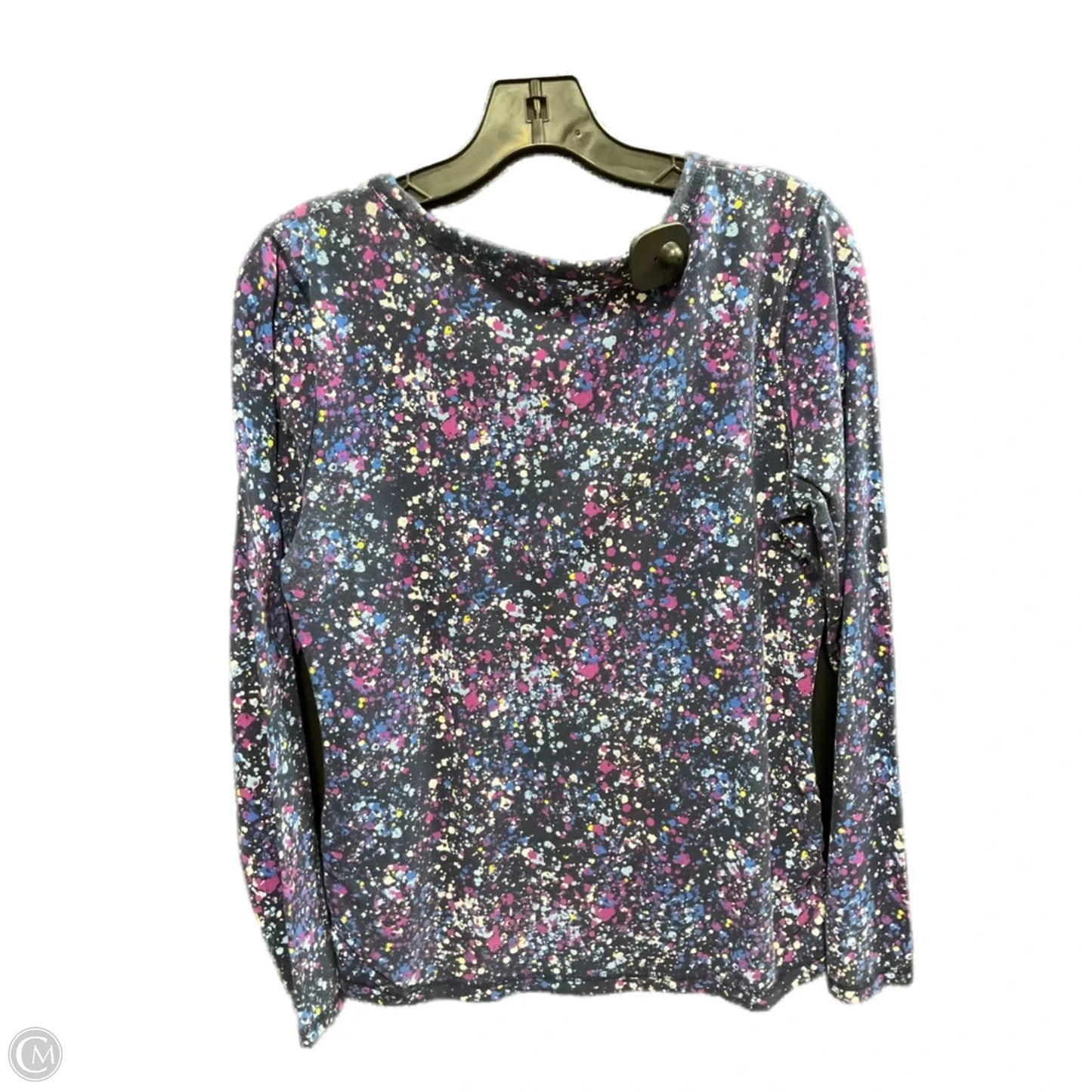Top Long Sleeve By Talbots In Blue & Purple, Size: M