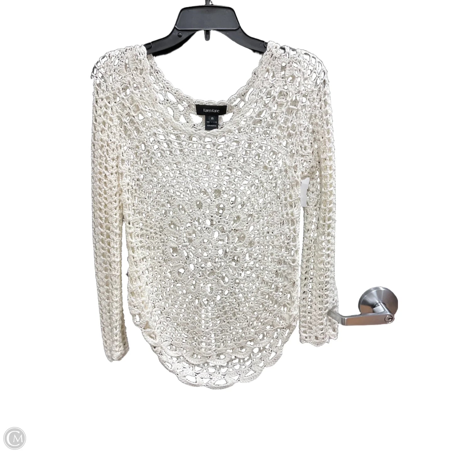 Sweater By Karen Kane In Cream, Size: Xs