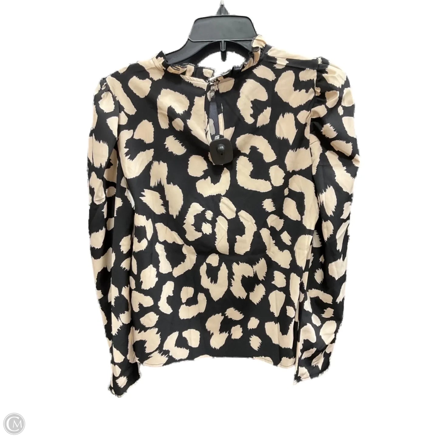 Top Long Sleeve By Shein In Leopard Print, Size: S