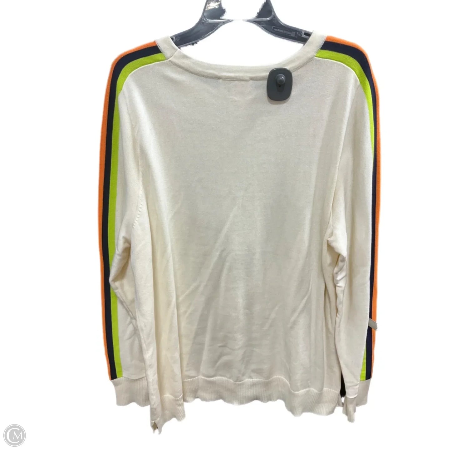 Sweater By Belle By Kim Gravel In Cream, Size: Xl