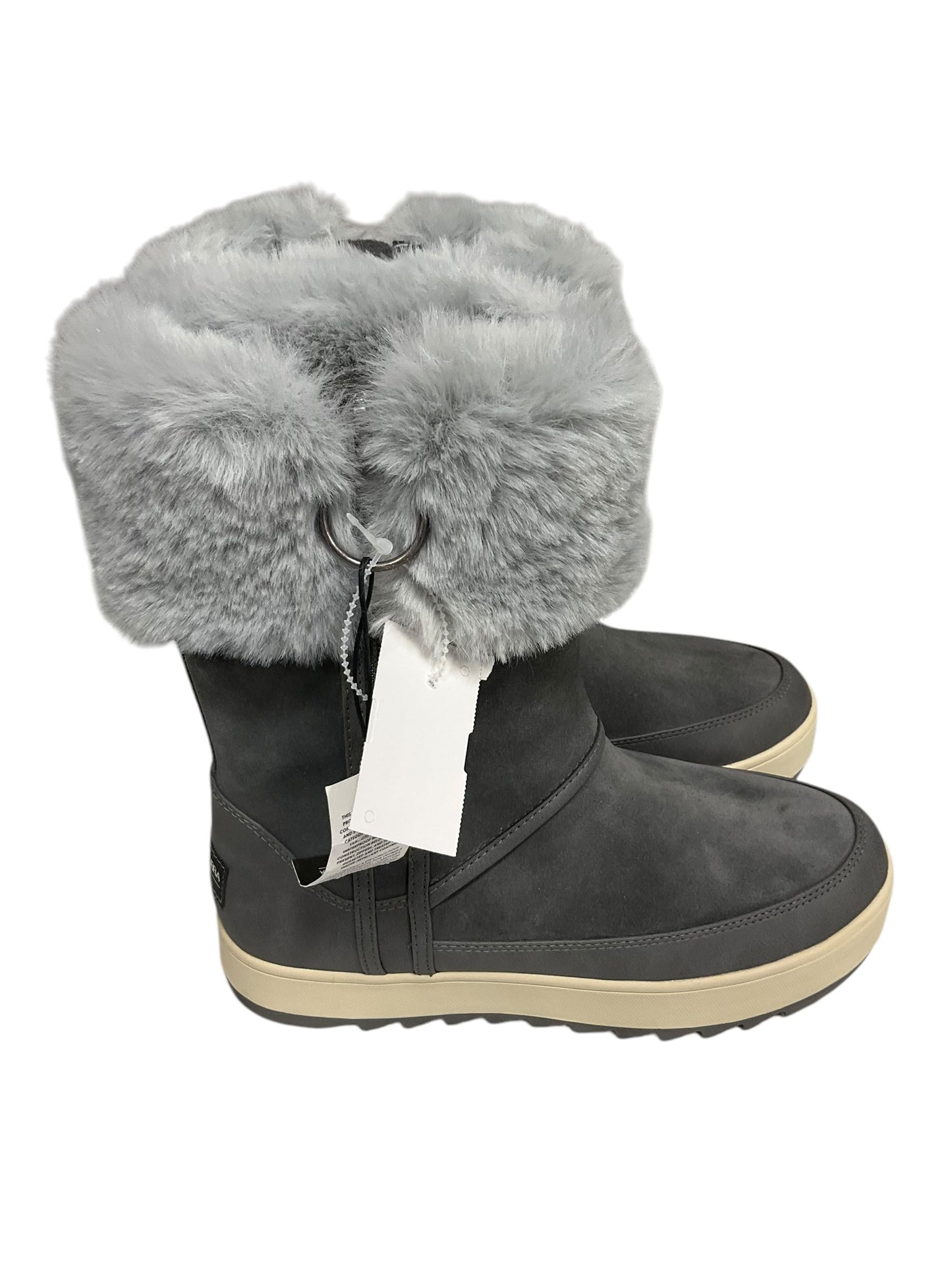 Boots Mid-calf Flats By Koolaburra By Ugg In Grey, Size: 7