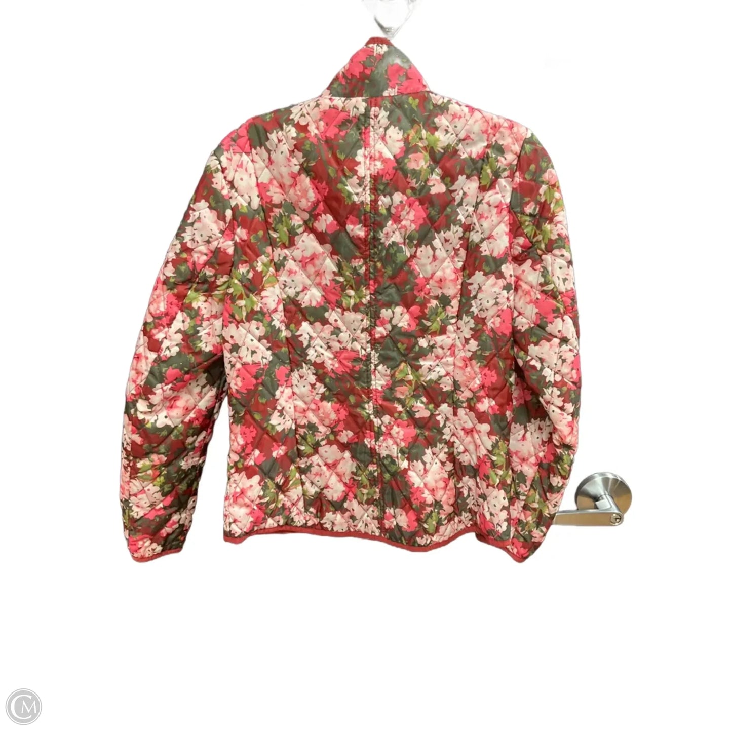 Jacket Puffer & Quilted By Lands End In Floral Print, Size: S