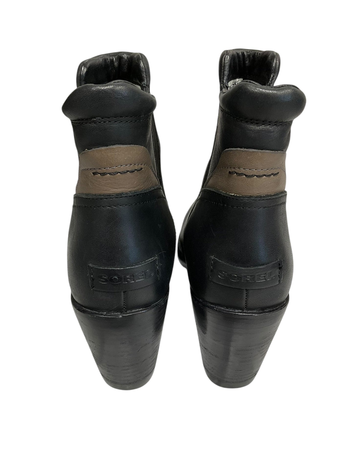 Boots Ankle Heels By Sorel In Black, Size: 9