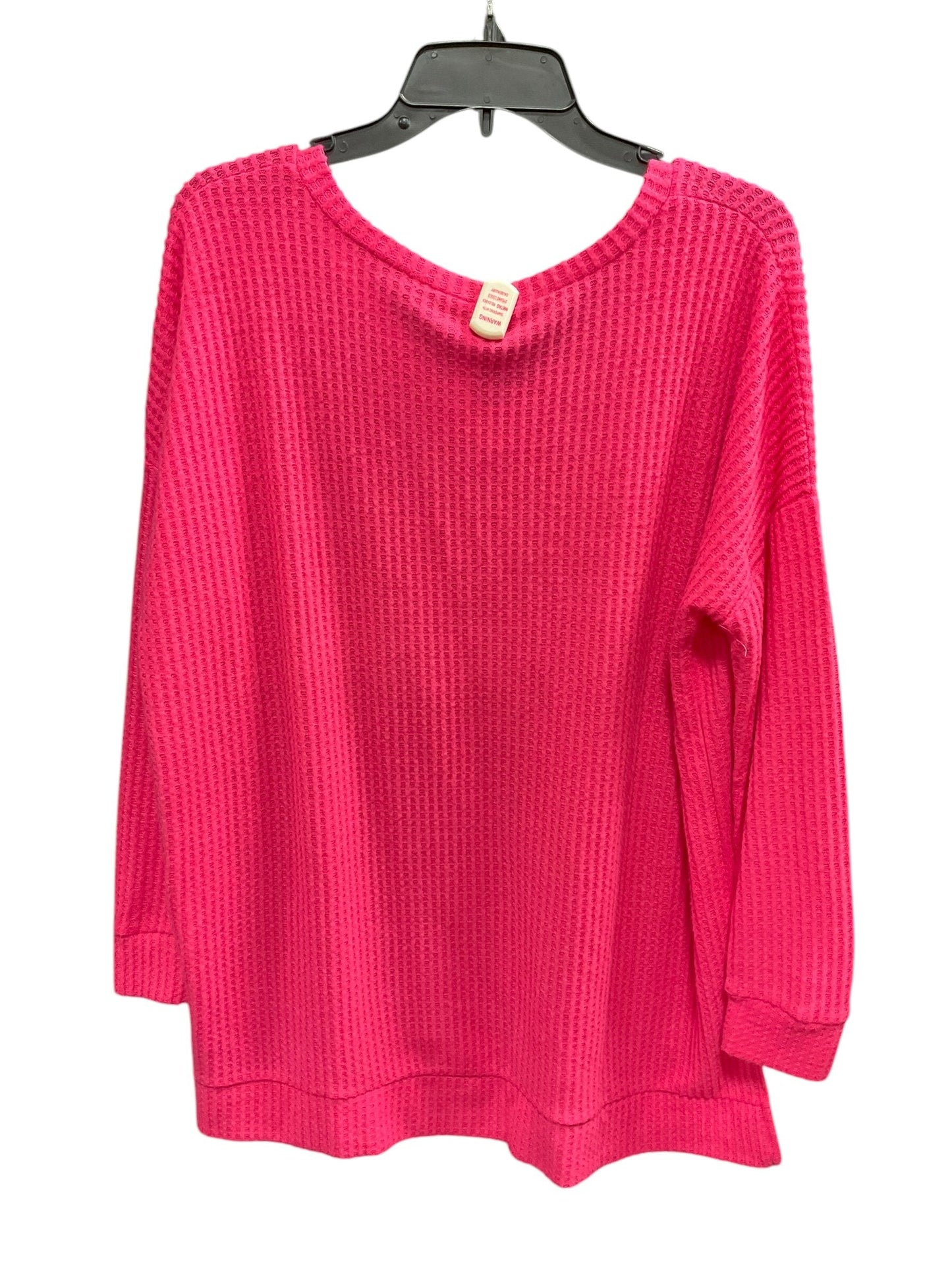 Top Long Sleeve Basic By Zenana Outfitters Size: L