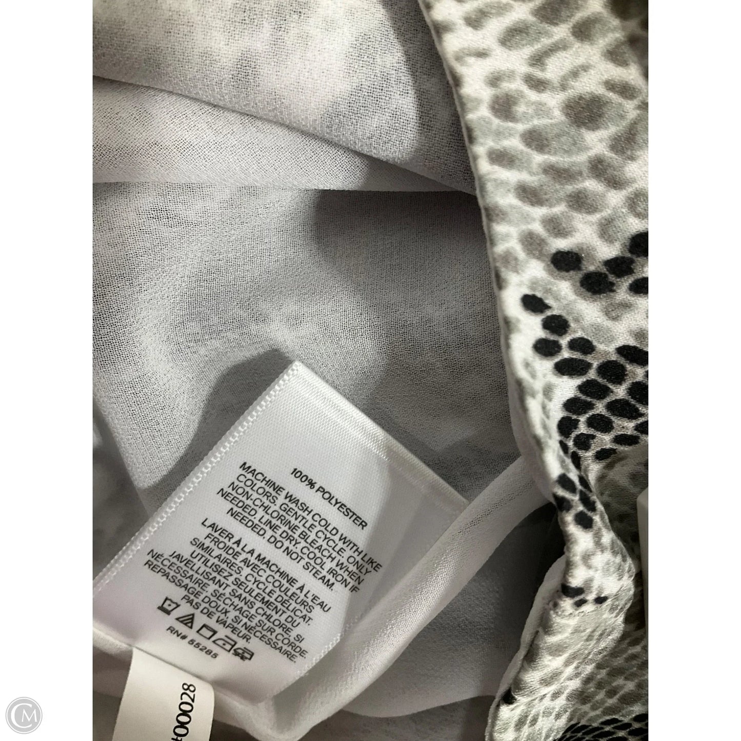 Top Sleeveless By Express In Grey & White, Size: S