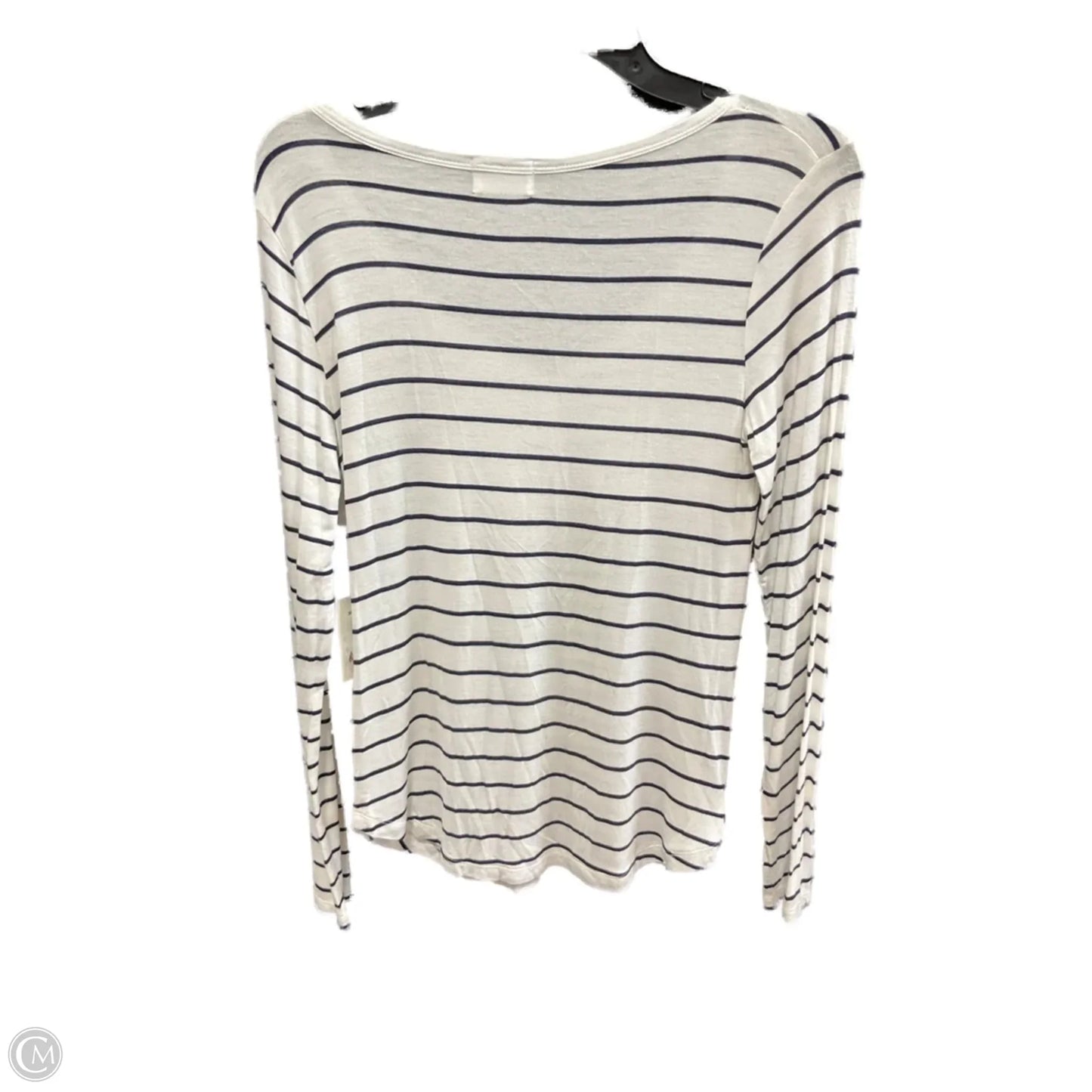 Top Long Sleeve By Clothes Mentor In Striped Pattern, Size: M
