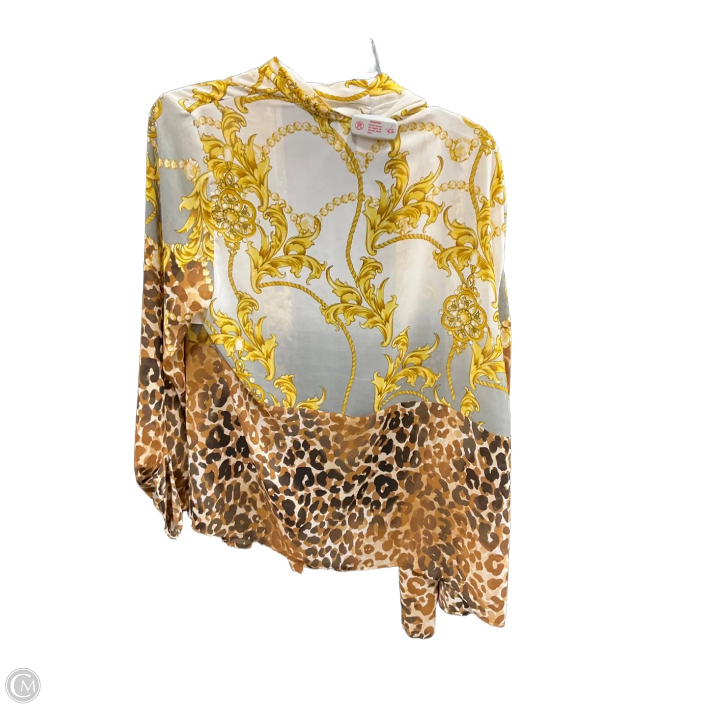 Cardigan By Chicos In Leopard Print, Size: L