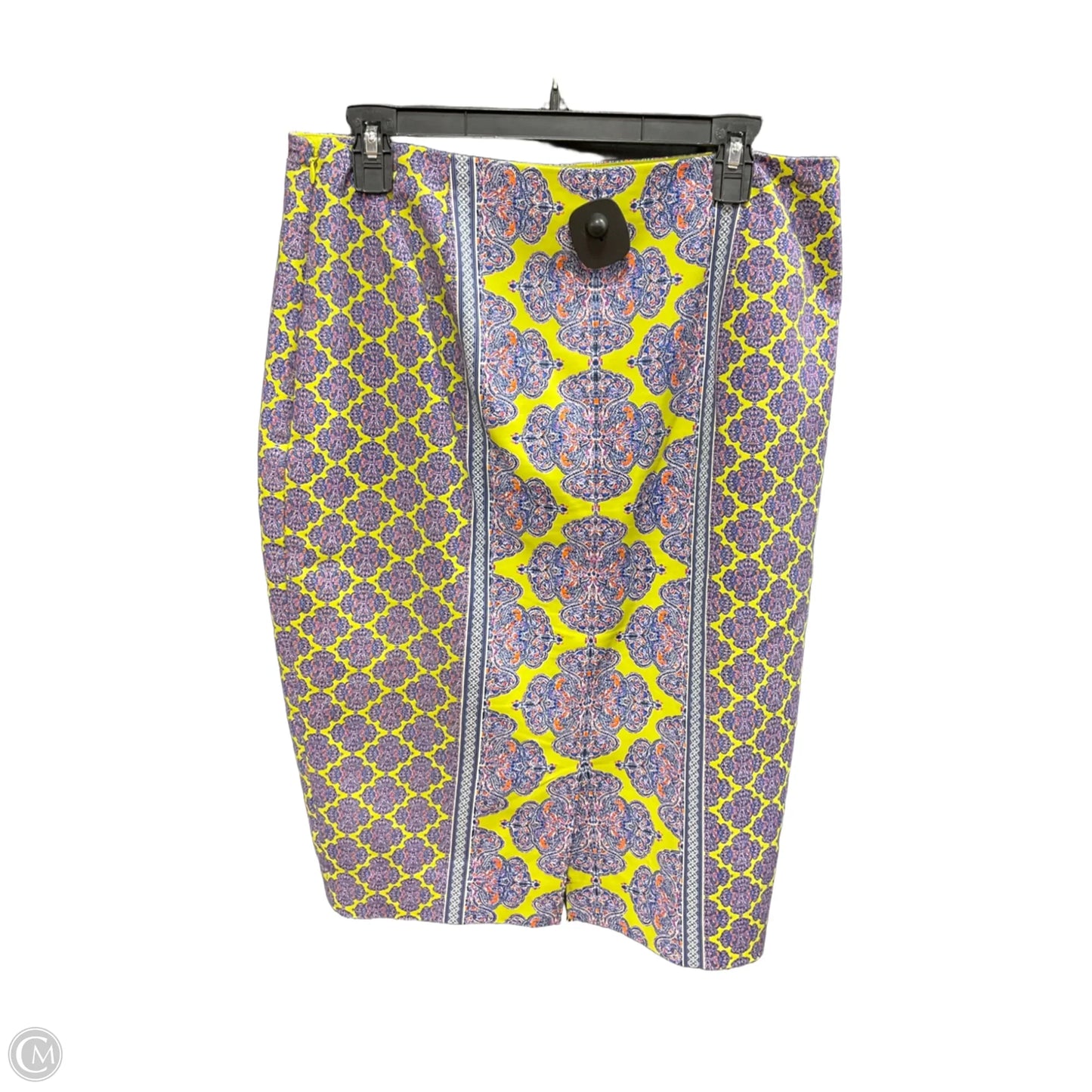Skirt Midi By Limited In Purple & Yellow, Size: 12