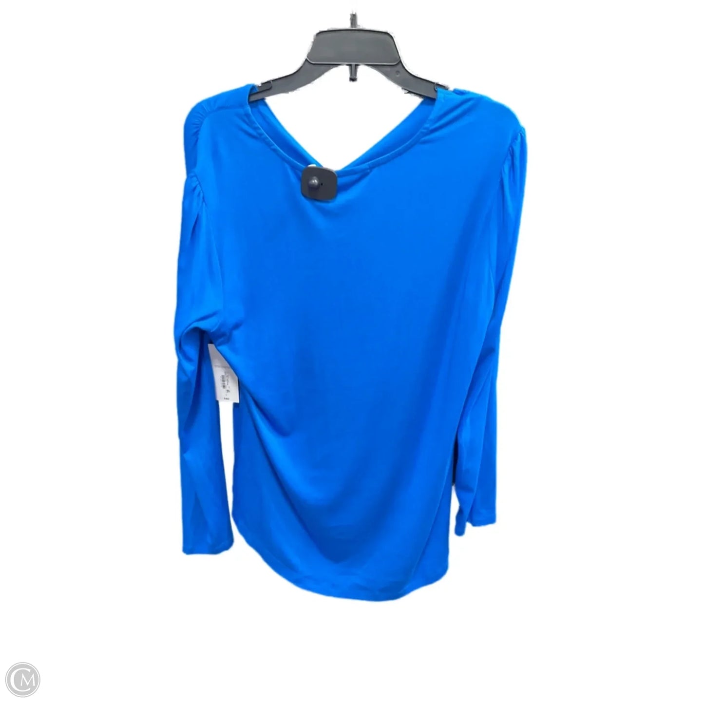 Top Long Sleeve By Liz Claiborne In Blue, Size: L