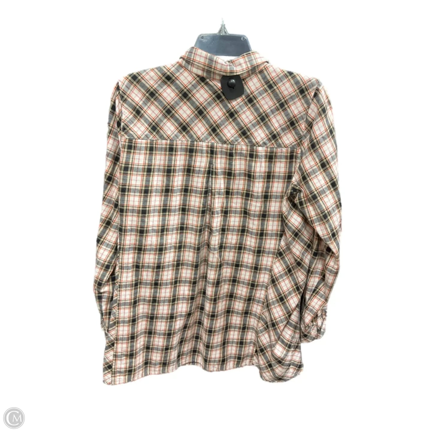 Blouse Long Sleeve By J. Jill In Orange & Yellow, Size: M