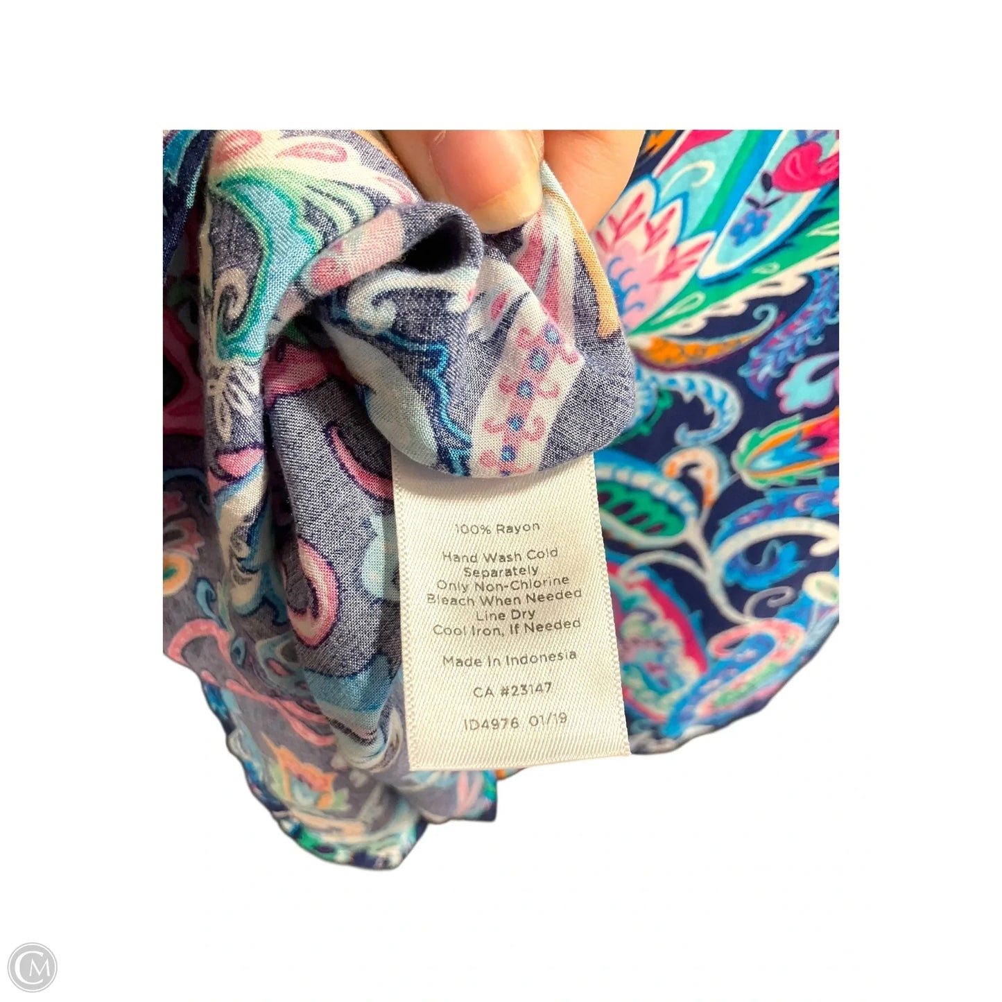 Top 3/4 Sleeve By Talbots In Multi-colored, Size: S