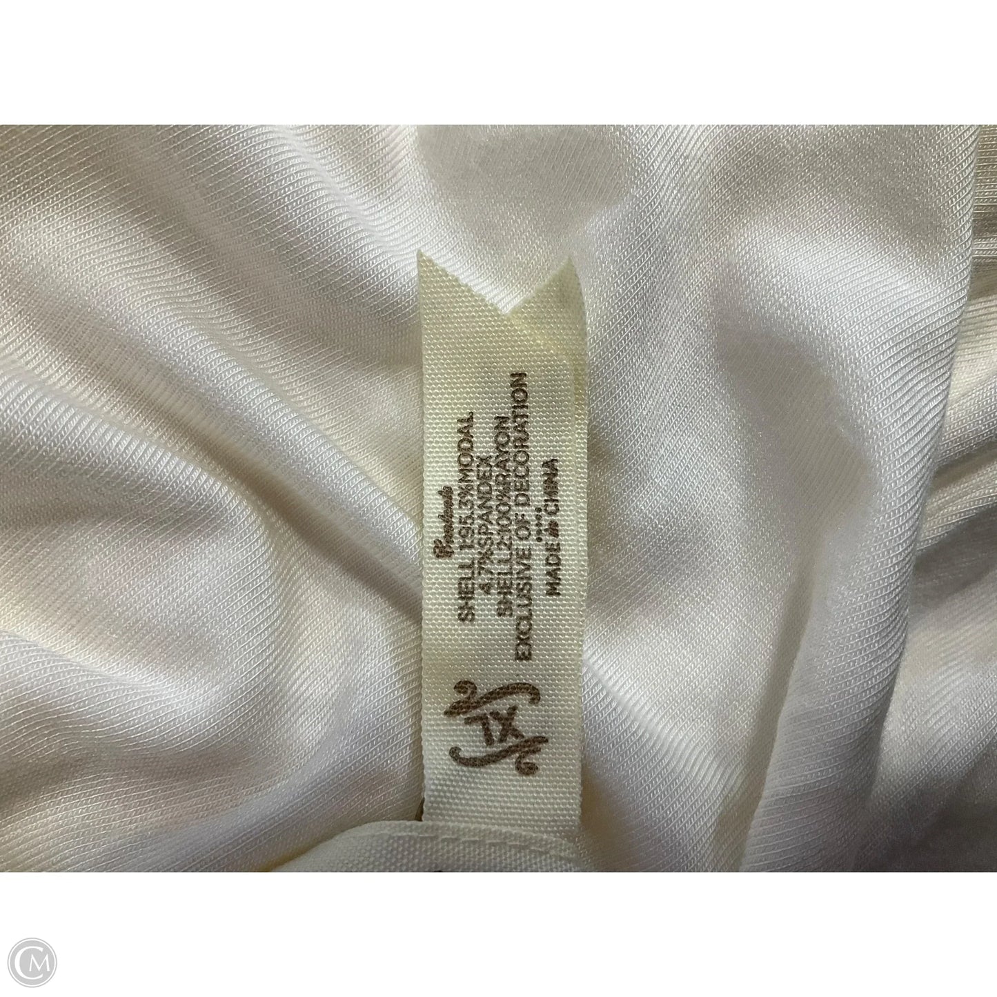 Top Long Sleeve By Matilda Jane In Cream & Green, Size: Xl