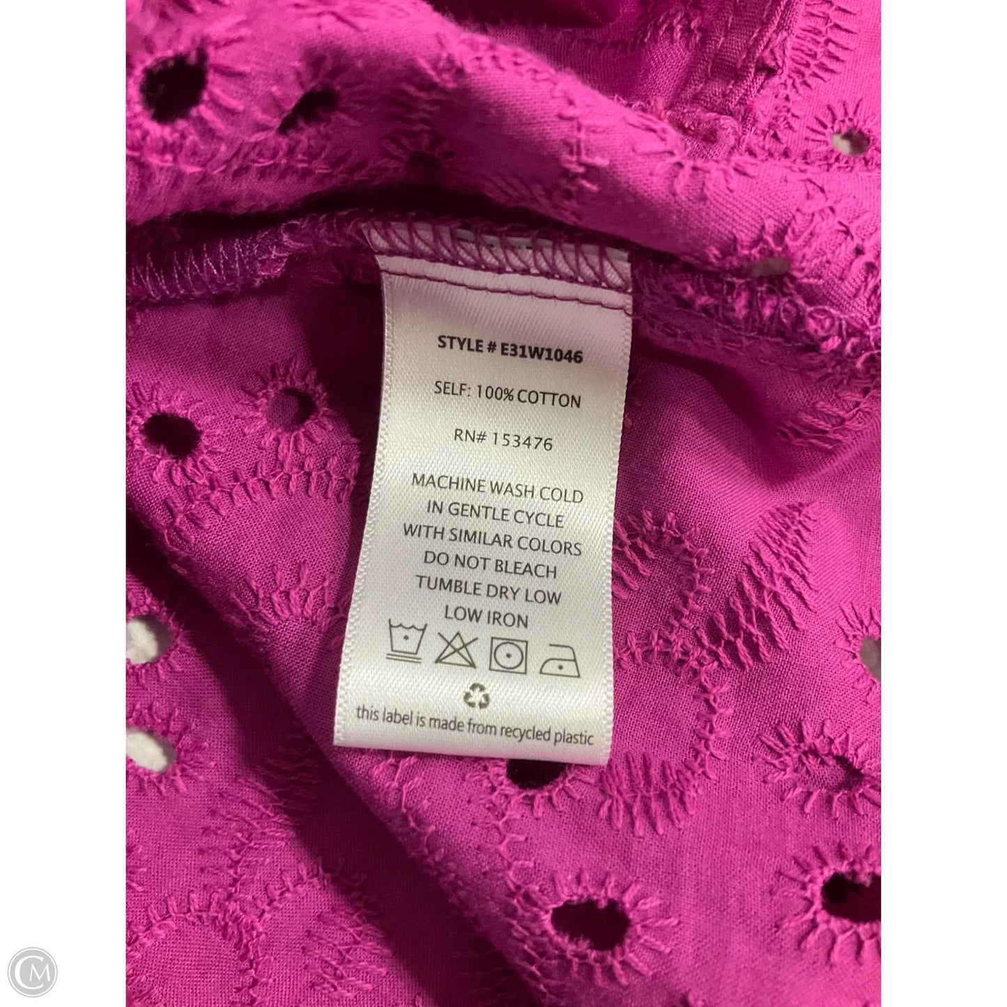 Top Long Sleeve By Evereve In Purple, Size: M