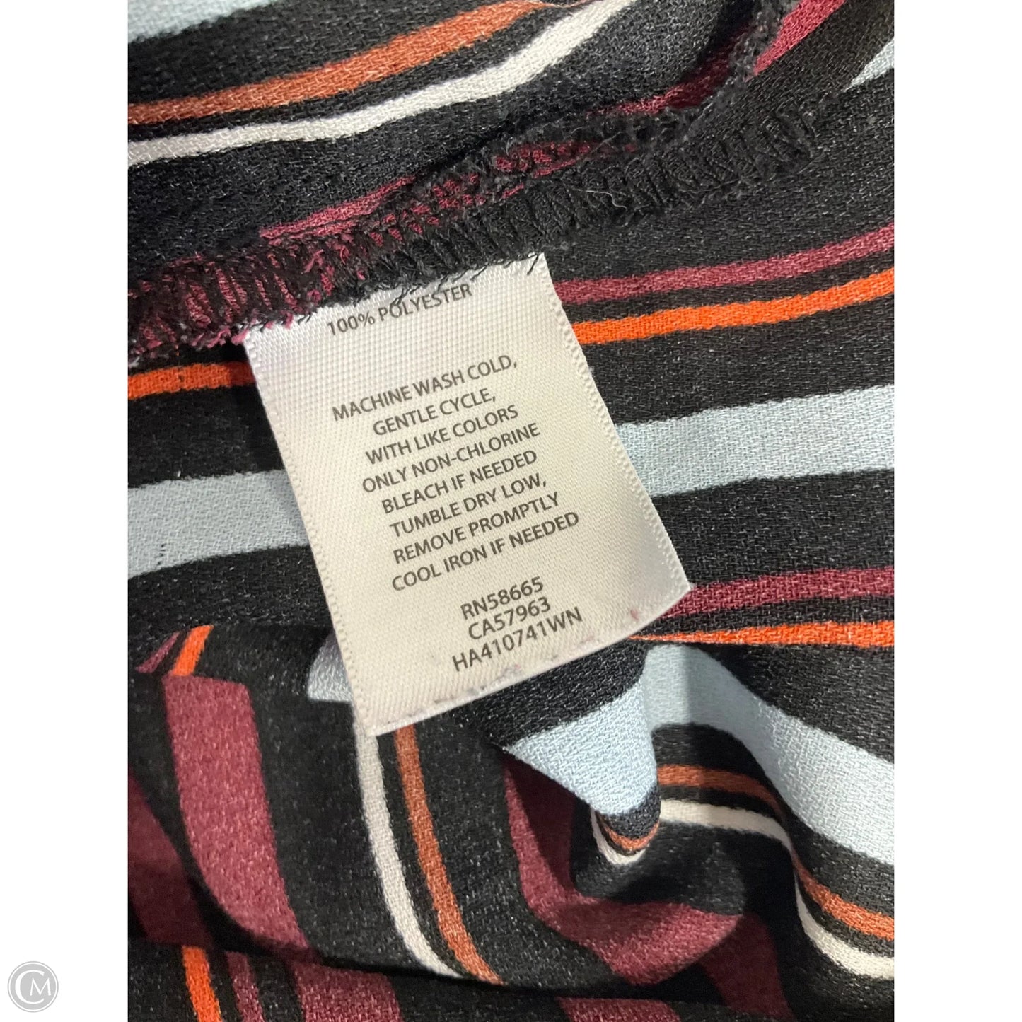 Top Cami By Halogen In Striped Pattern, Size: 3x